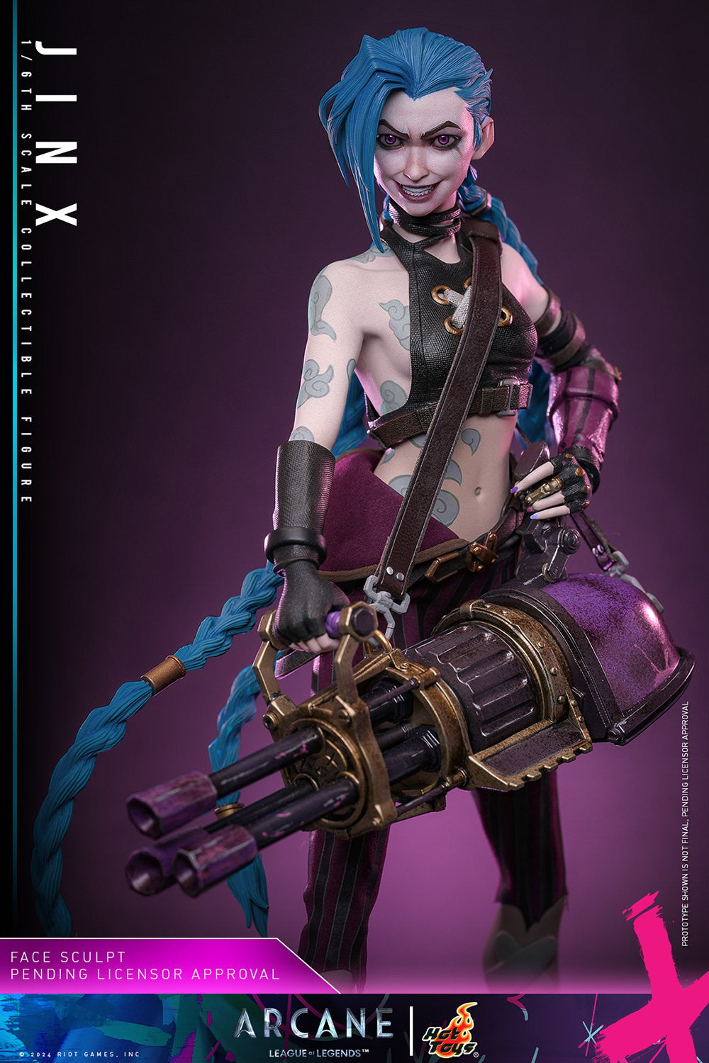 Hot Toys Video Games Masterpiece Series: Arcane League Of Legends - Jinx Escala 1/6