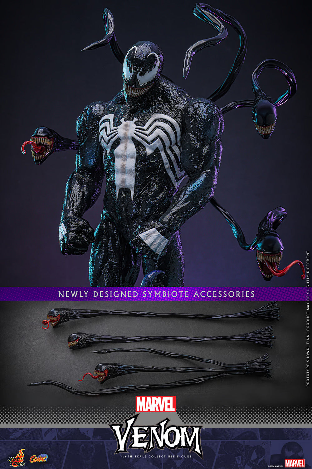 Hot Toys Comic Masterpiece Series: Marvel Comics - Venom Escala 1/6