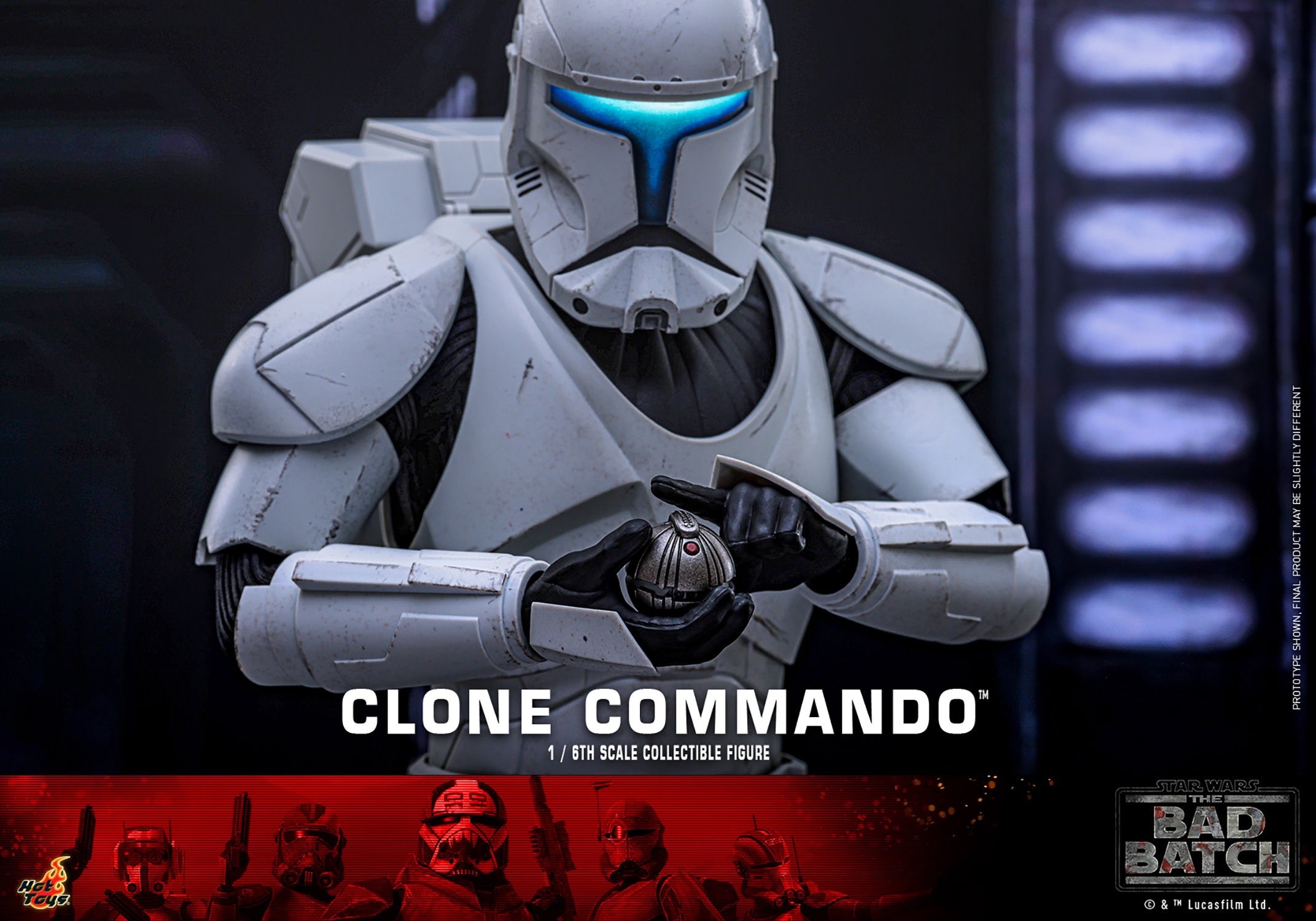 Hot Toys Television Masterpiece Series: Star Wars The Bad Batch - Clone Commando Escala 1/6