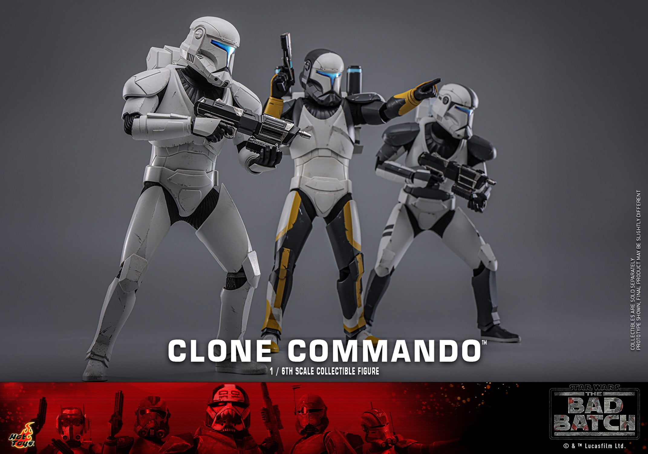 Hot Toys Television Masterpiece Series: Star Wars The Bad Batch - Clone Commando Escala 1/6