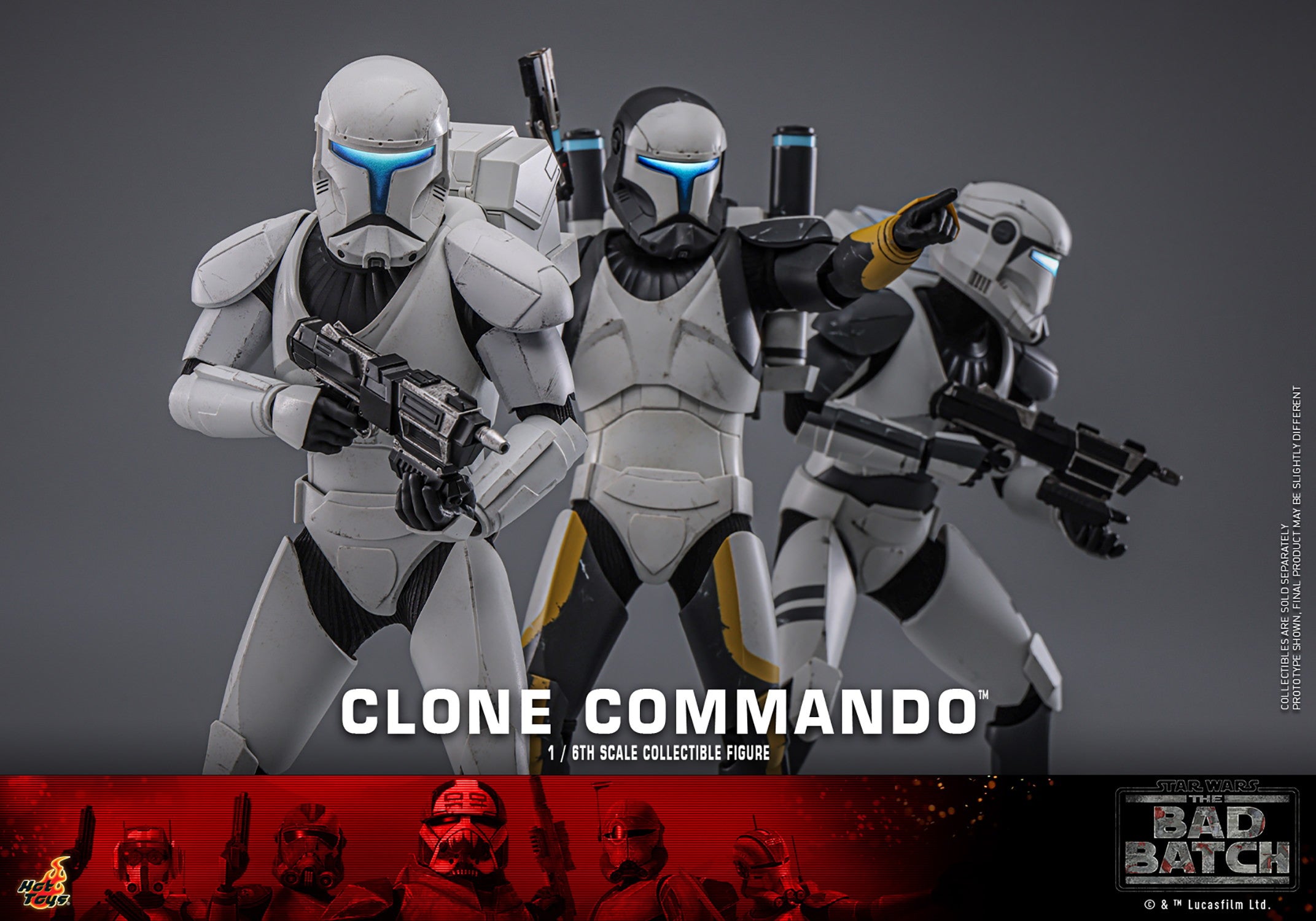 Hot Toys Television Masterpiece Series: Star Wars The Bad Batch - Clone Commando Escala 1/6