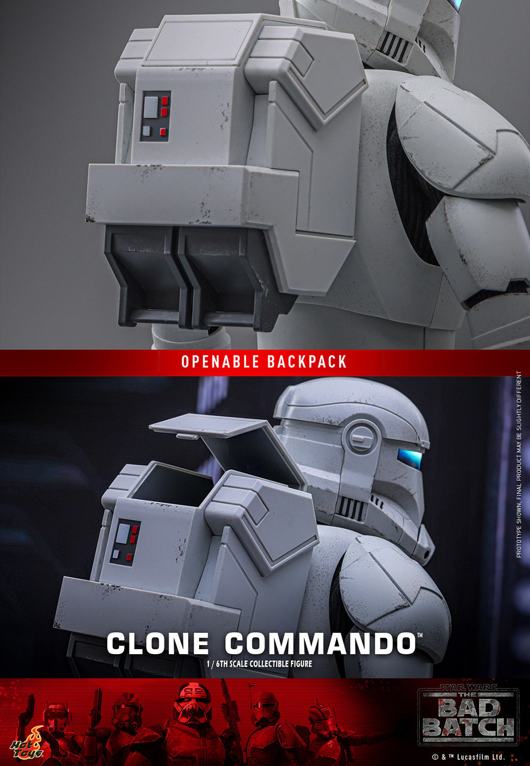 Hot Toys Television Masterpiece Series: Star Wars The Bad Batch - Clone Commando Escala 1/6