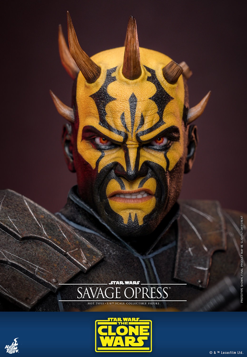 Hot Toys Movie Masterpiece Series: Star Wars The Clone Wars - Savage Opress Escala 1/6