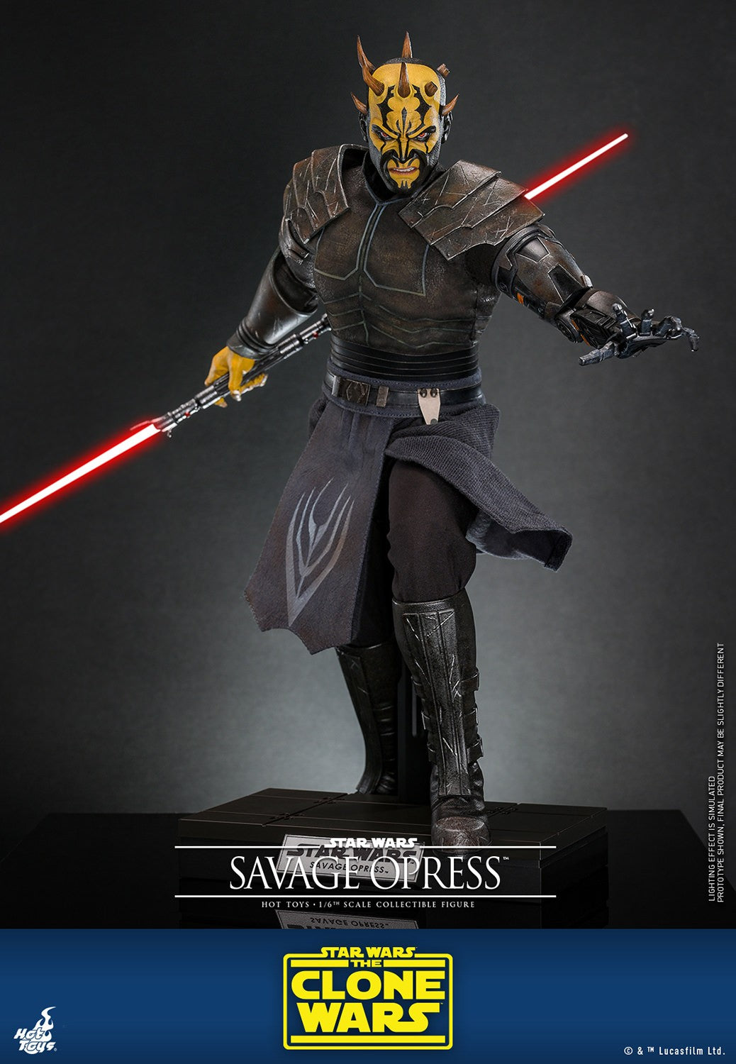 Hot Toys Movie Masterpiece Series: Star Wars The Clone Wars - Savage Opress Escala 1/6