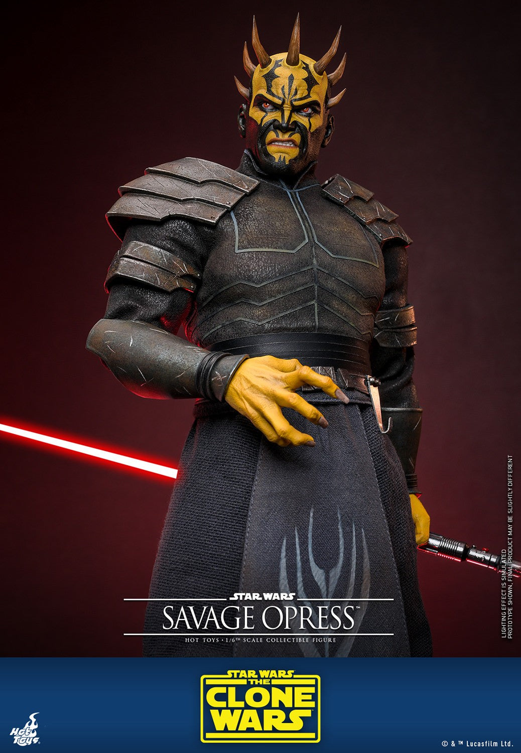 Hot Toys Movie Masterpiece Series: Star Wars The Clone Wars - Savage Opress Escala 1/6