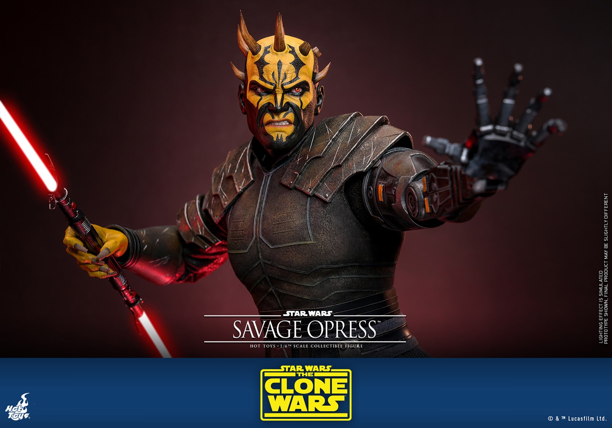 Hot Toys Movie Masterpiece Series: Star Wars The Clone Wars - Savage Opress Escala 1/6