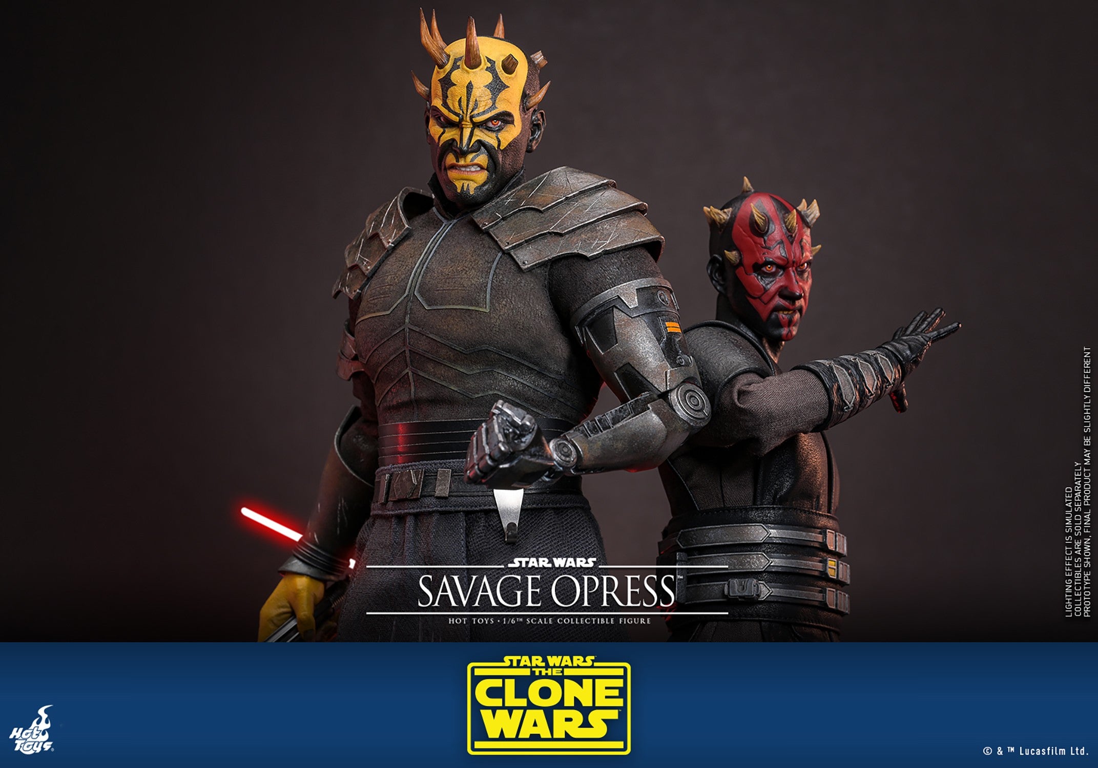 Hot Toys Movie Masterpiece Series: Star Wars The Clone Wars - Savage Opress Escala 1/6