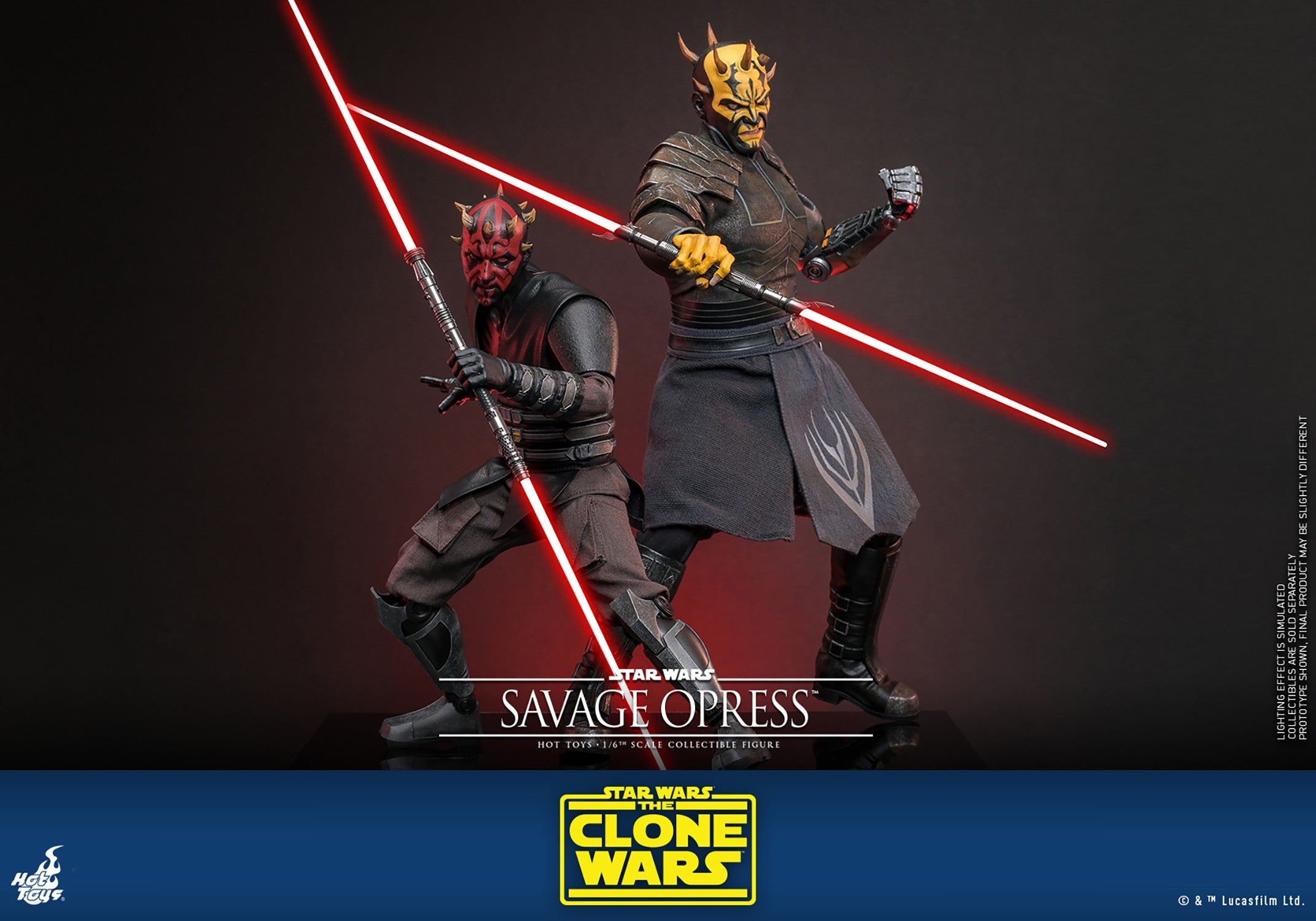 Hot Toys Movie Masterpiece Series: Star Wars The Clone Wars - Savage Opress Escala 1/6