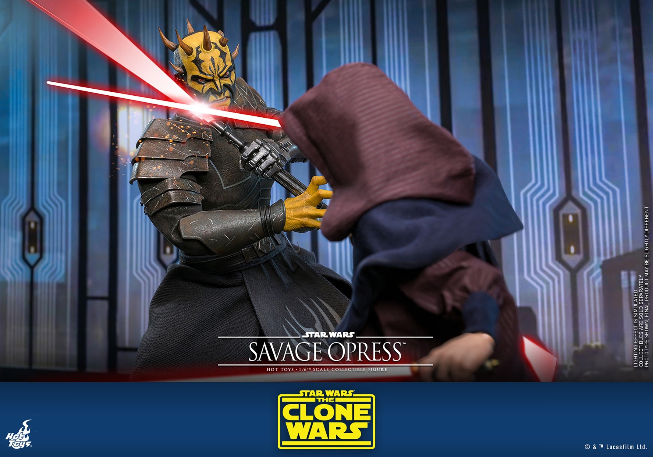 Hot Toys Movie Masterpiece Series: Star Wars The Clone Wars - Savage Opress Escala 1/6