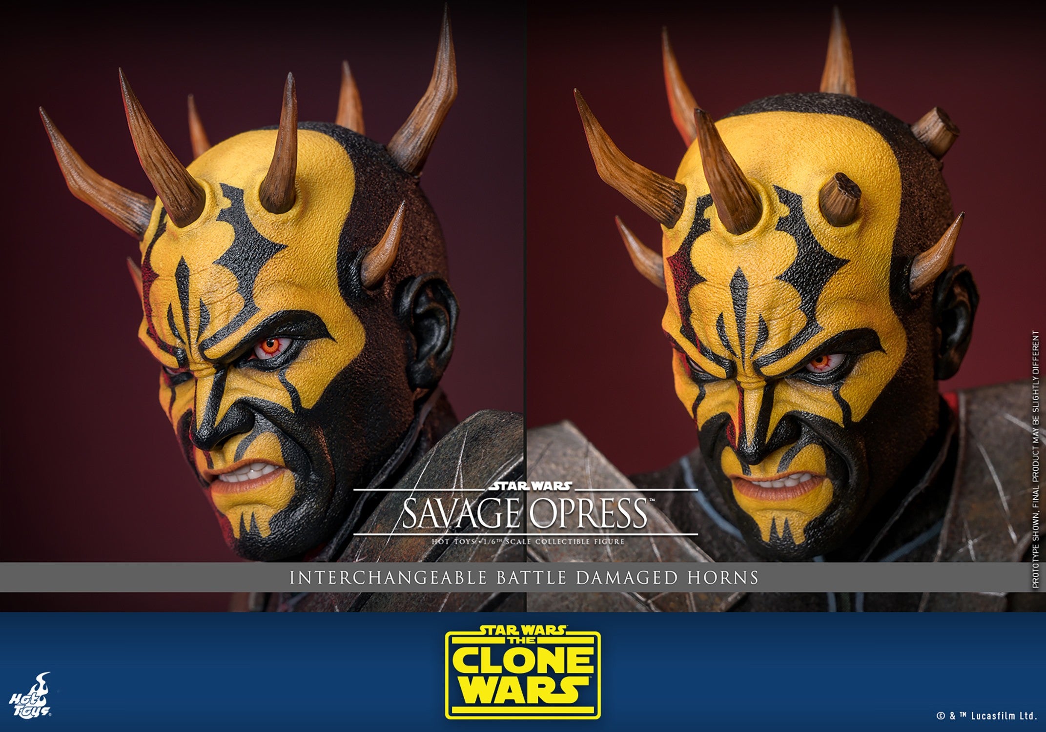 Hot Toys Movie Masterpiece Series: Star Wars The Clone Wars - Savage Opress Escala 1/6