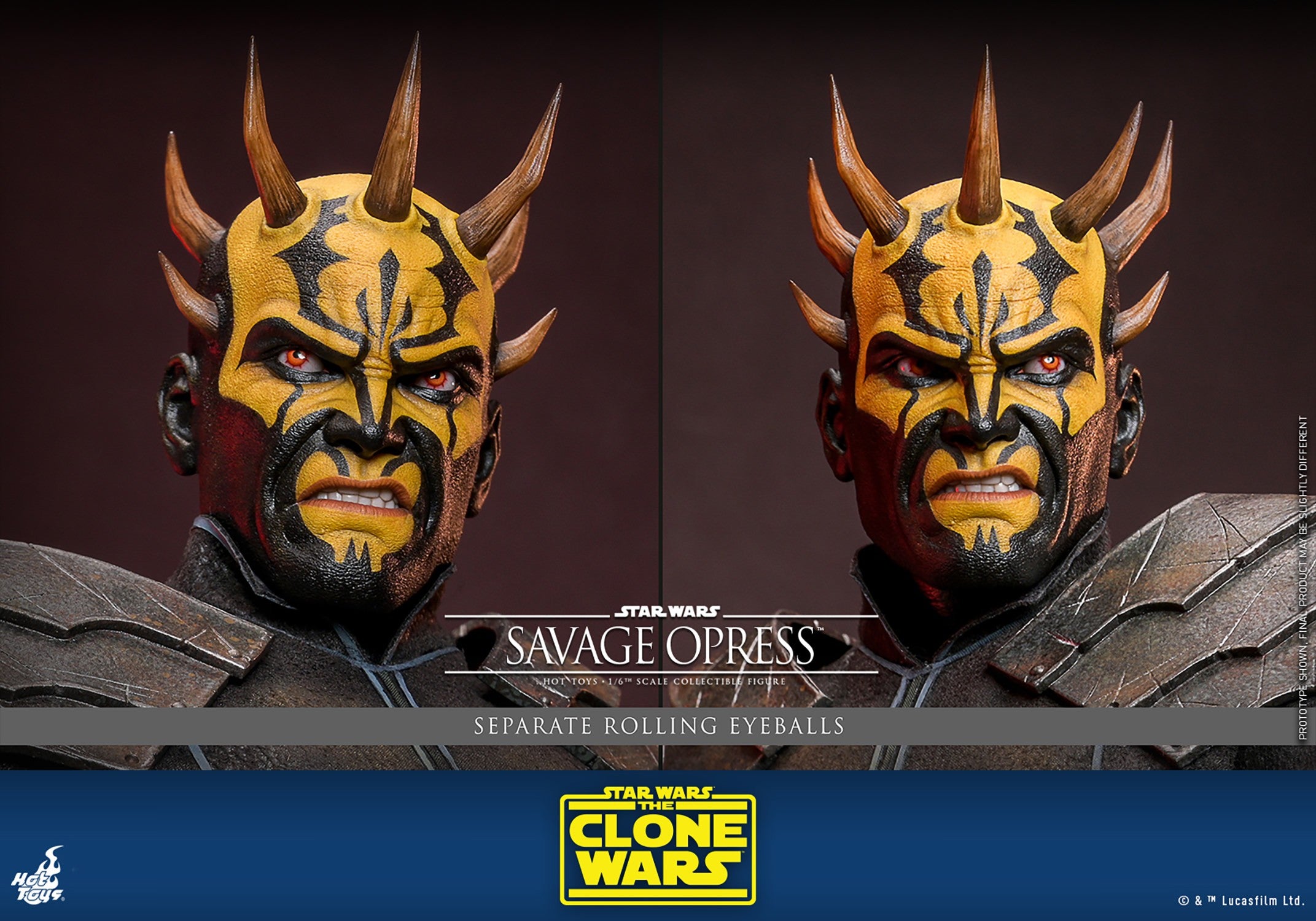 Hot Toys Movie Masterpiece Series: Star Wars The Clone Wars - Savage Opress Escala 1/6