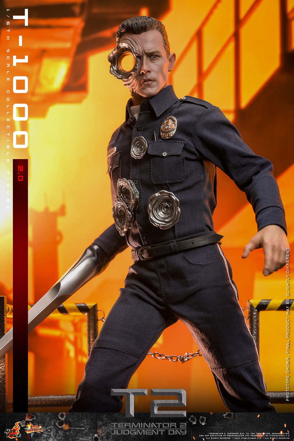 Hot Toys Movie Masterpiece Series: Terminator 2 El Juicio Final - T 1000 Escala 1/6