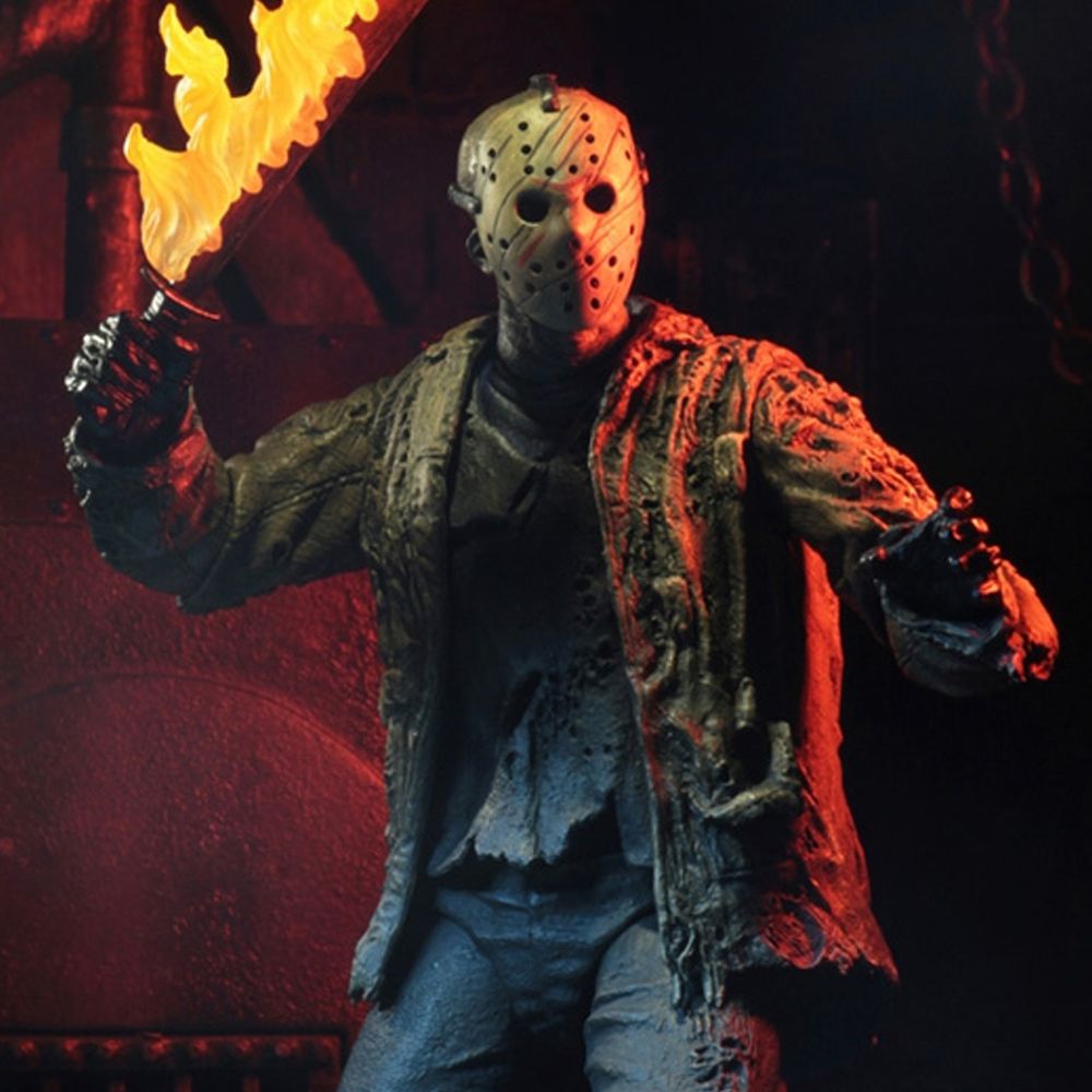 NECA Figura de Accion Ultimate: Freddy vs Jason - Jason 7 Pulgadas