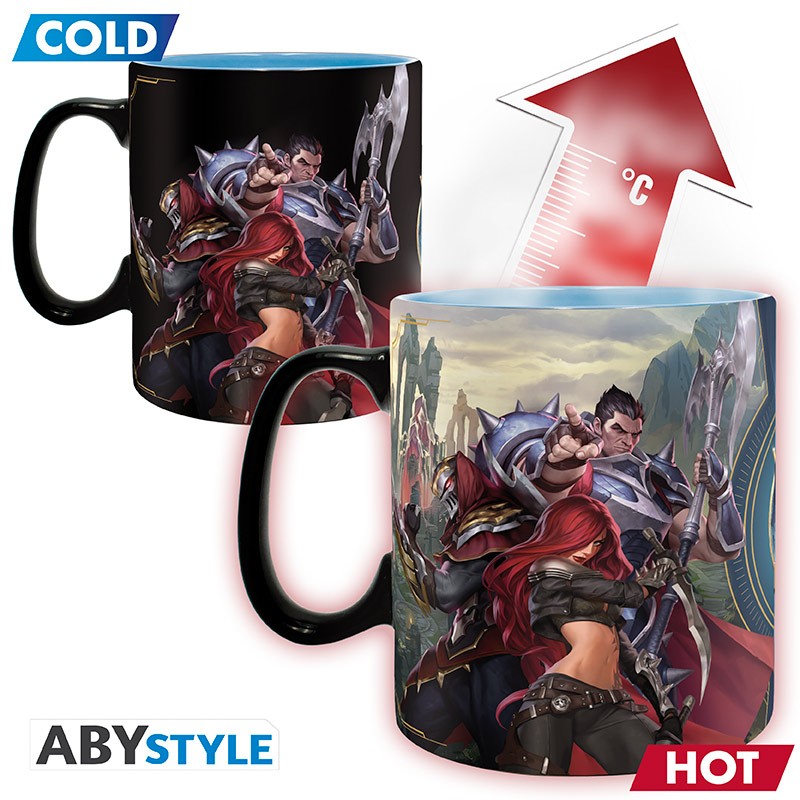 ABYStyle Taza De Ceramica Termocromatica: League Of Legends - Campeones 460 ml