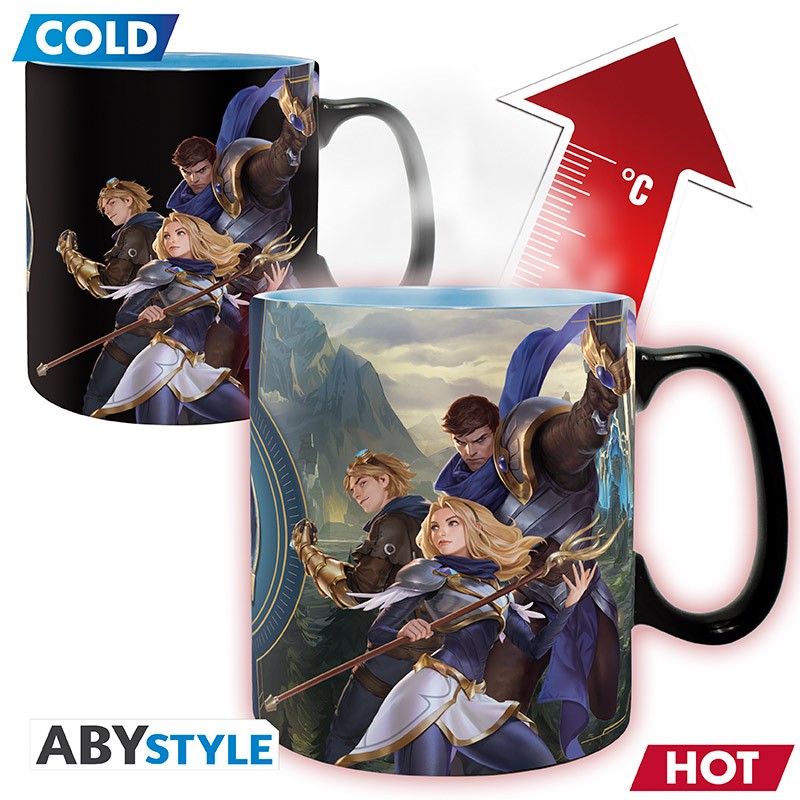 ABYStyle Taza De Ceramica Termocromatica: League Of Legends - Campeones 460 ml