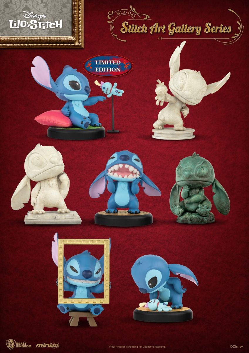 Beast Kingdom Mini Egg Attack: Disney Stitch Art Gallery - Stitch Pensando MEA-045E