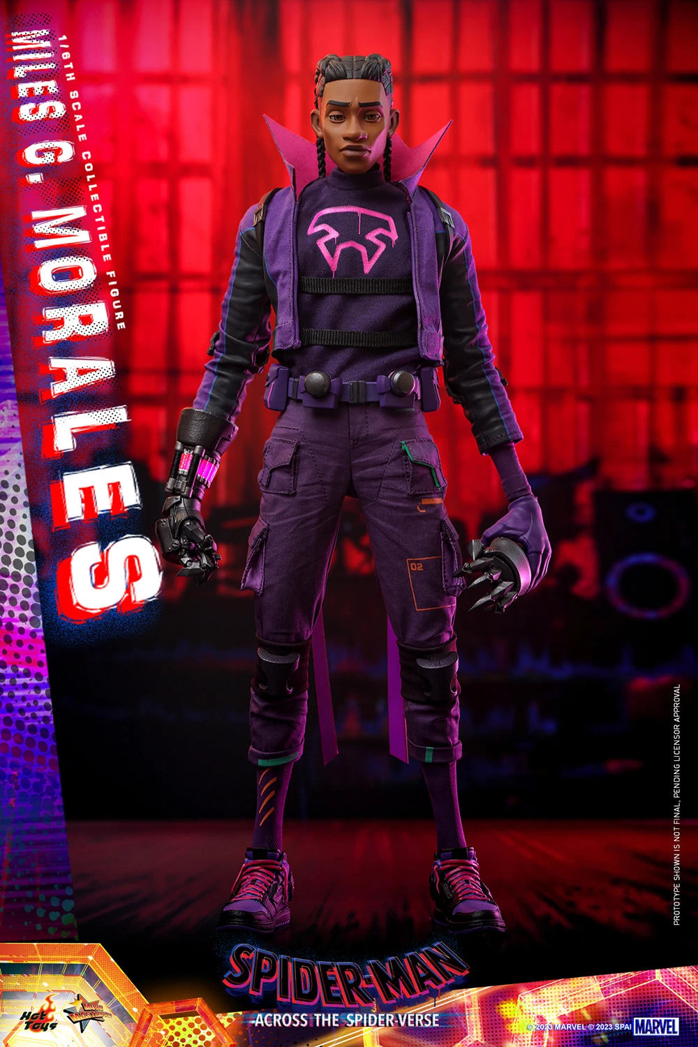 Hot Toys Movie Masterpiece Series: Marvel Spiderman Across The SpiderVerse - Miles G Morales Escala 1/6