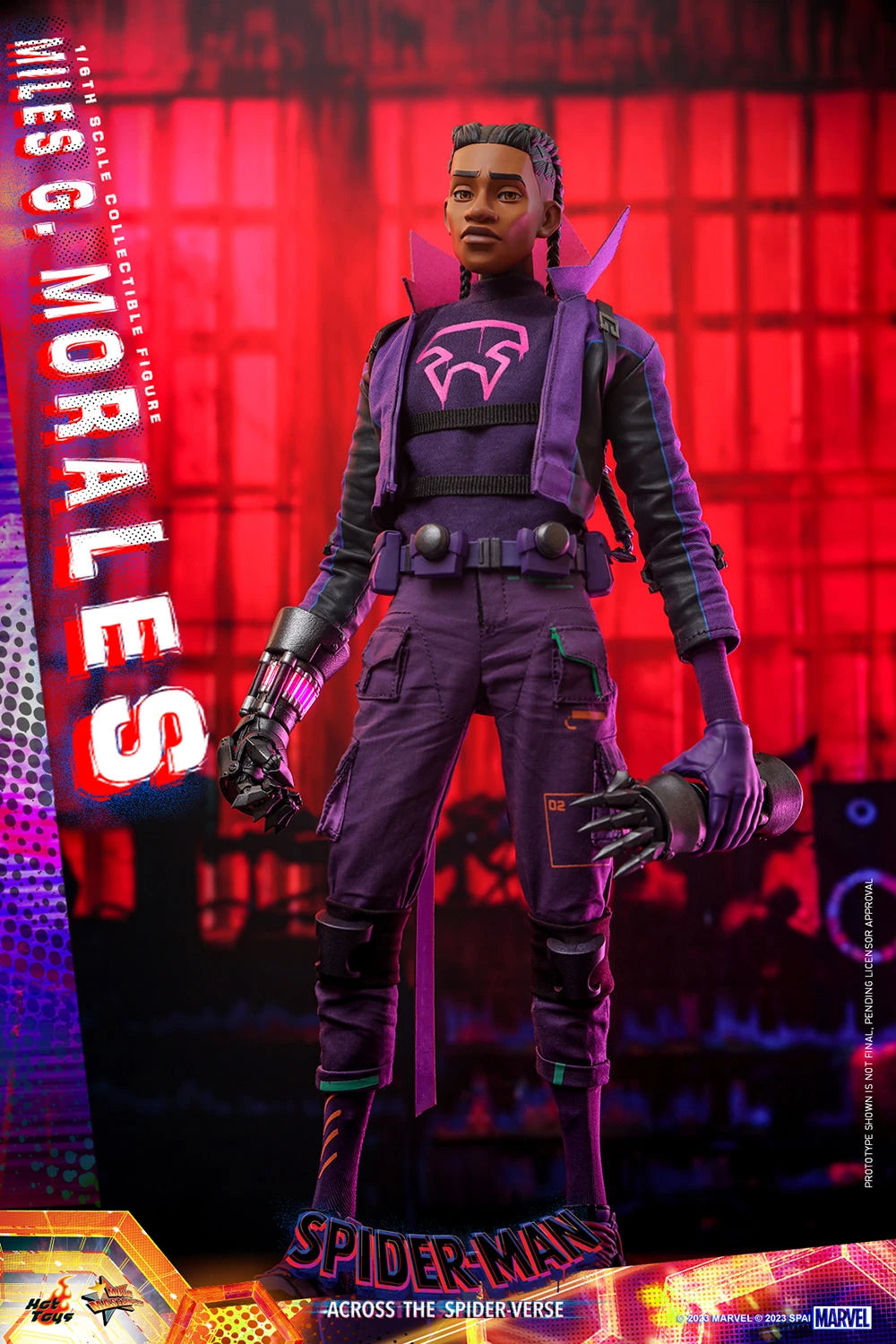 Hot Toys Movie Masterpiece Series: Marvel Spiderman Across The SpiderVerse - Miles G Morales Escala 1/6