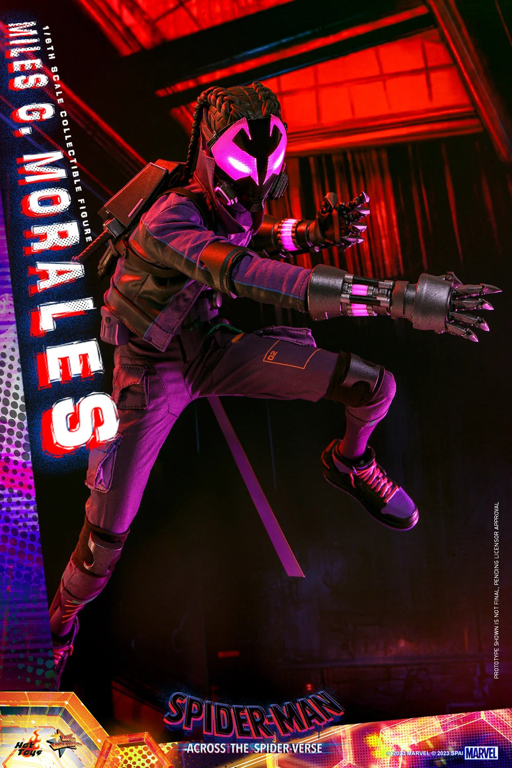 Hot Toys Movie Masterpiece Series: Marvel Spiderman Across The SpiderVerse - Miles G Morales Escala 1/6