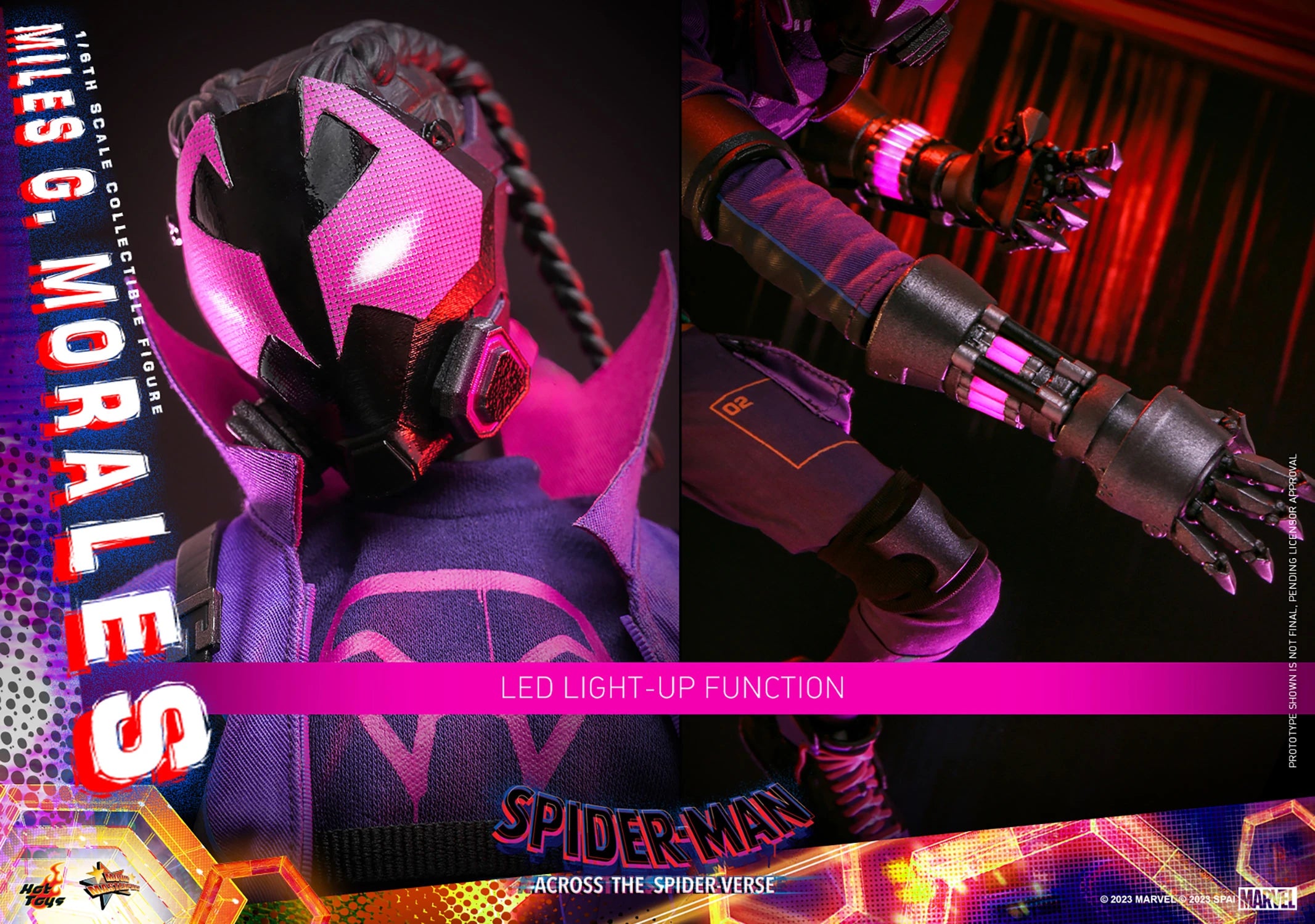 Hot Toys Movie Masterpiece Series: Marvel Spiderman Across The SpiderVerse - Miles G Morales Escala 1/6