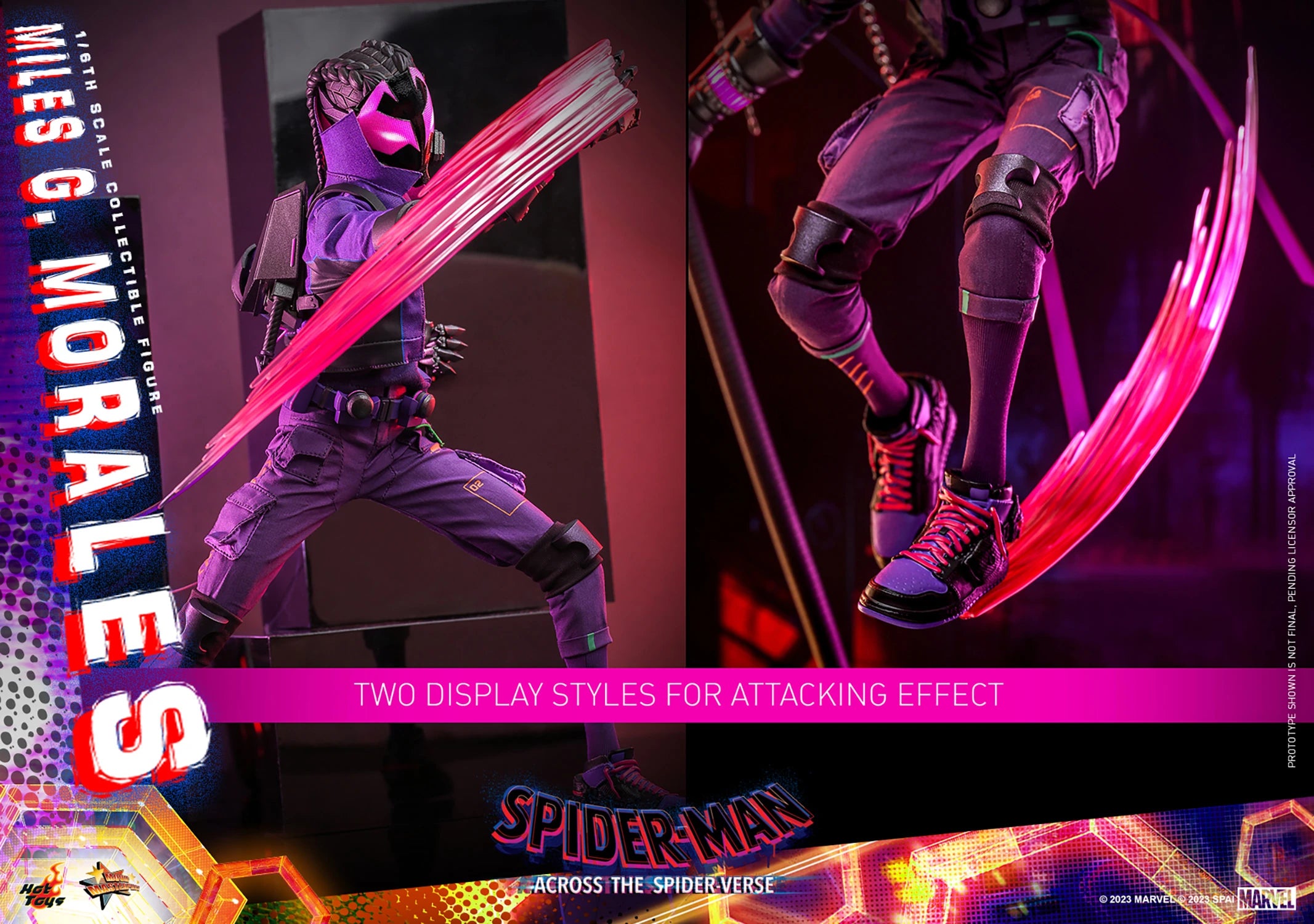 Hot Toys Movie Masterpiece Series: Marvel Spiderman Across The SpiderVerse - Miles G Morales Escala 1/6