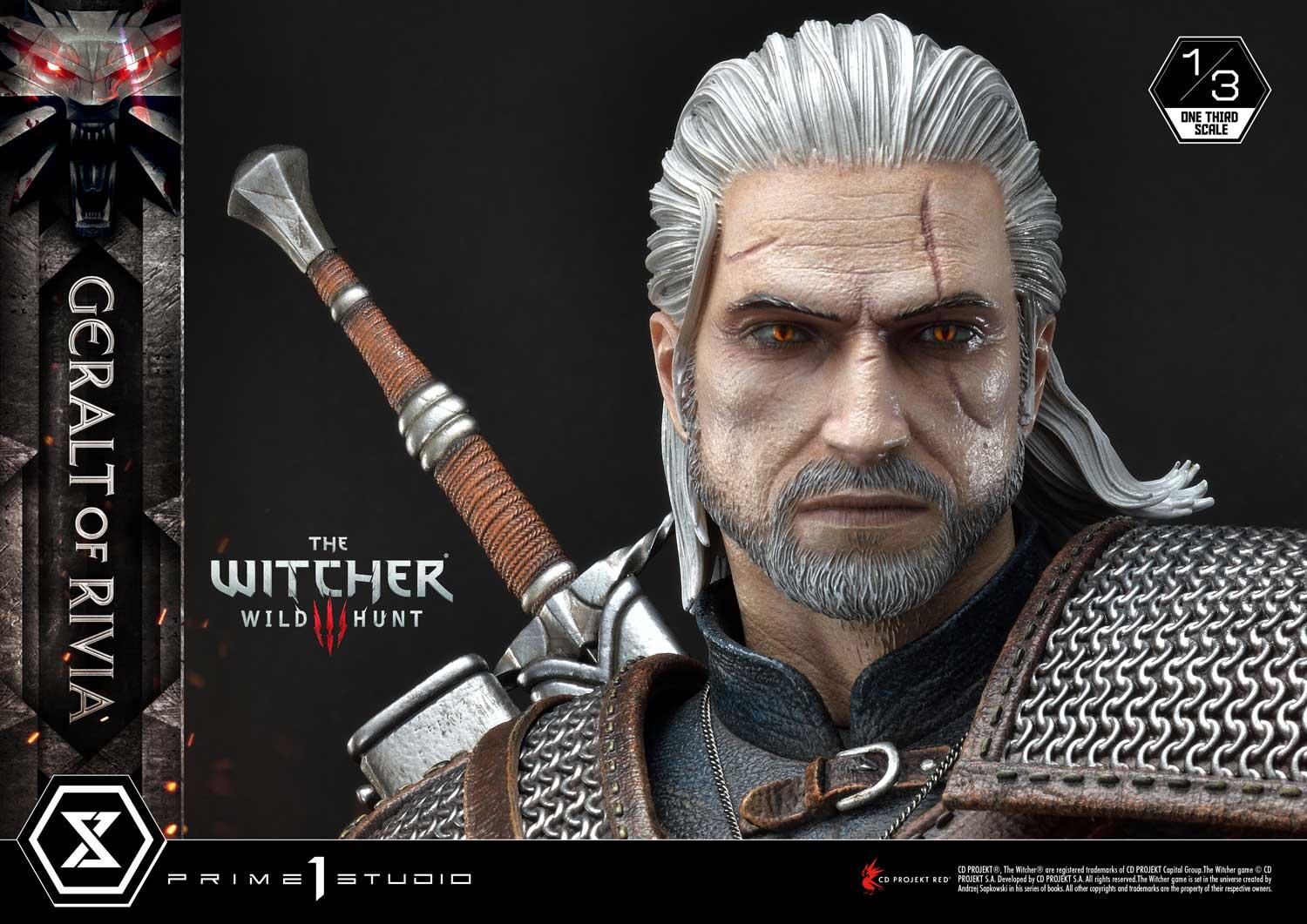 Prime 1 Studios Museum Masterline: The Witcher3 - Wild Hunt Geralt Of Rivia Escala 1/3