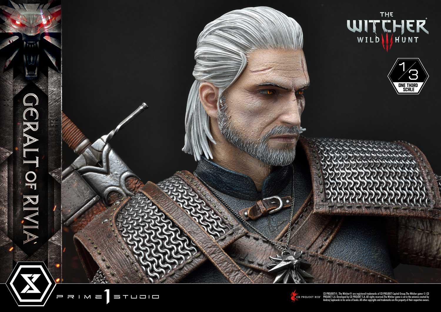 Prime 1 Studios Museum Masterline: The Witcher3 - Wild Hunt Geralt Of Rivia Escala 1/3