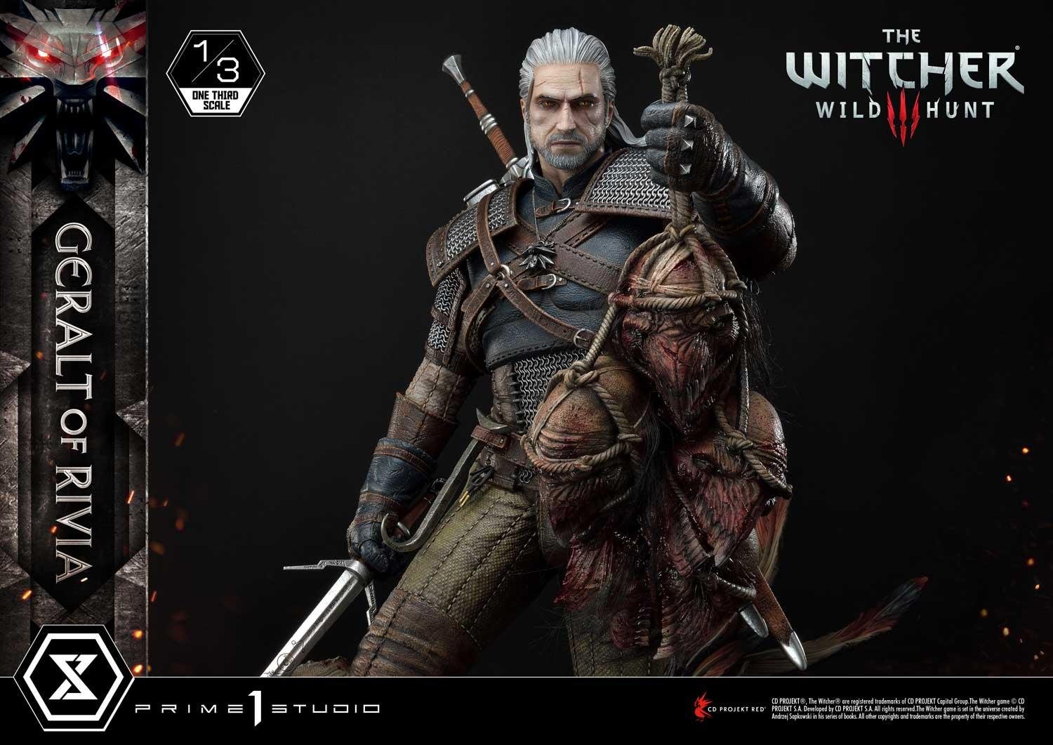 Prime 1 Studios Museum Masterline: The Witcher3 - Wild Hunt Geralt Of Rivia Escala 1/3