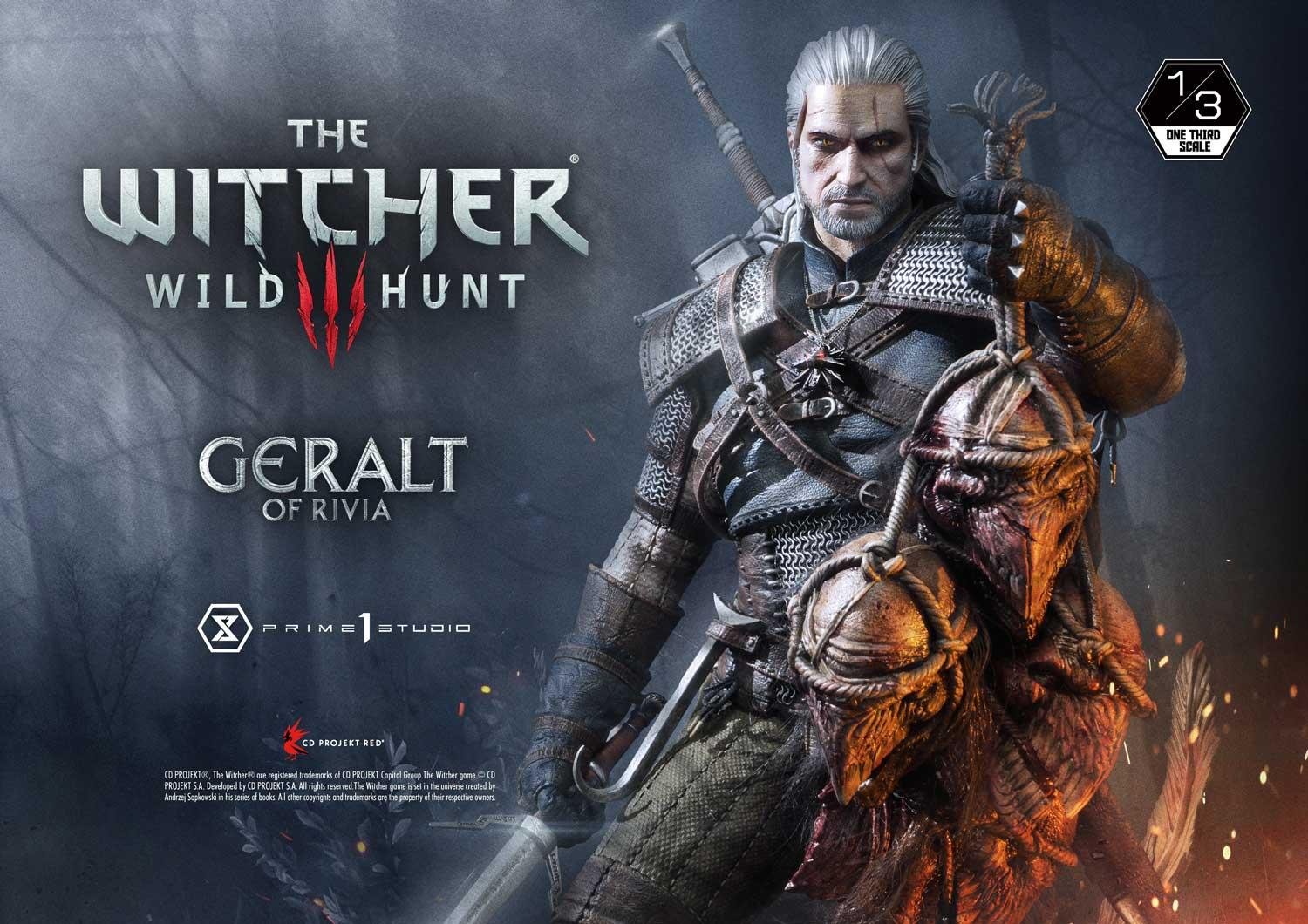 Prime 1 Studios Museum Masterline: The Witcher3 - Wild Hunt Geralt Of Rivia Escala 1/3