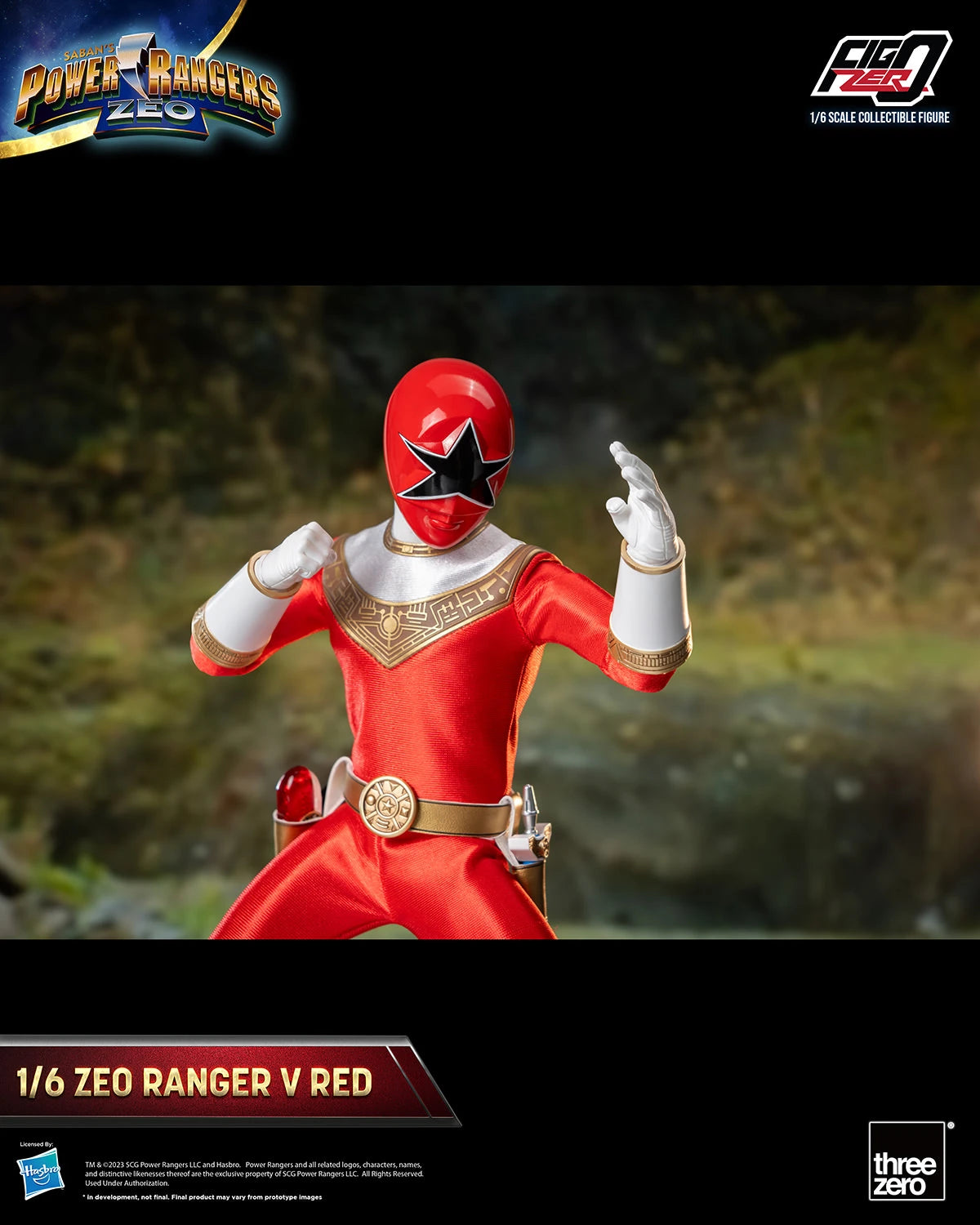 Threezero FigZero: Power Rangers Zeo - Ranger Rojo Zeo V Escala 1/6