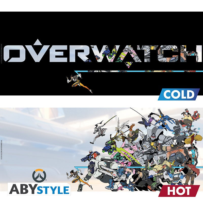 ABYStyle Taza De Ceramica Termocromatica: Overwatch - Heroes 460 ml