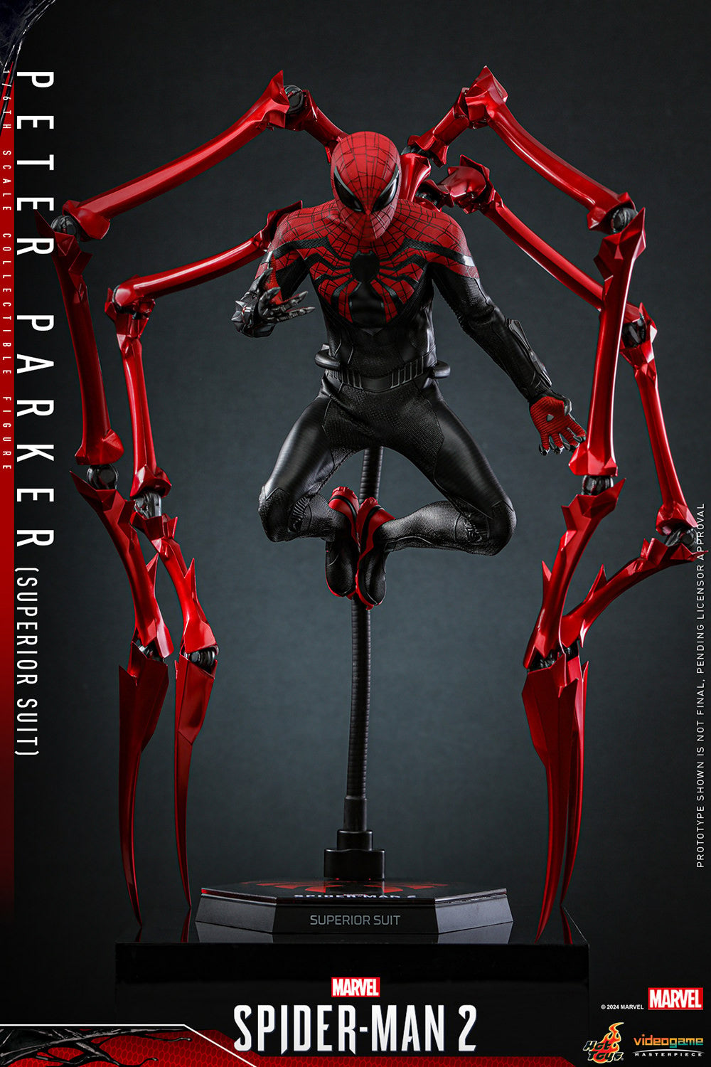 Hot Toys Video Game Masterpiece Series: Marvel Spiderman 2 - Peter Parker Traje Superior Escala 1/ 6