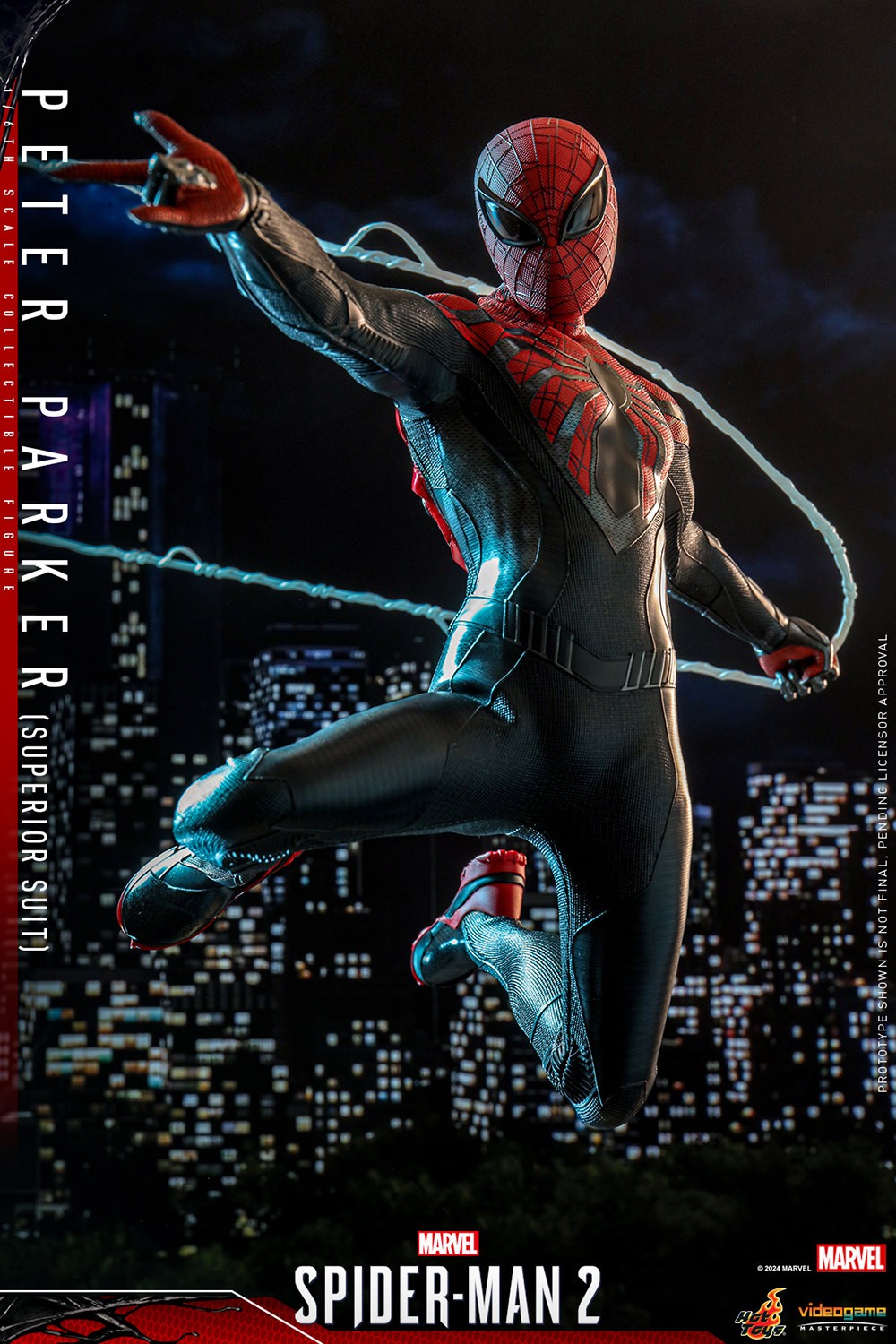 Hot Toys Video Game Masterpiece Series: Marvel Spiderman 2 - Peter Parker Traje Superior Escala 1/ 6