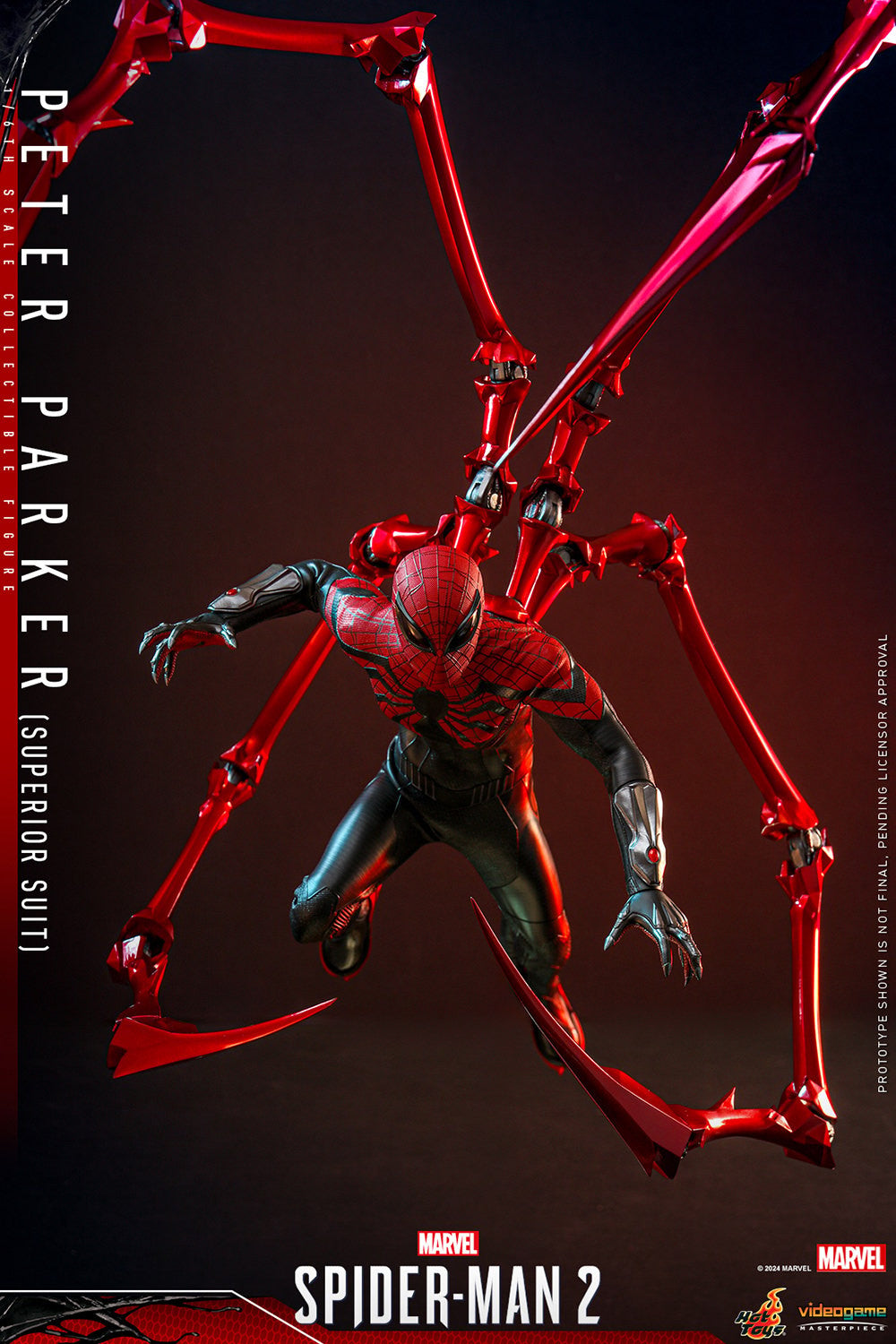 Hot Toys Video Game Masterpiece Series: Marvel Spiderman 2 - Peter Parker Traje Superior Escala 1/ 6