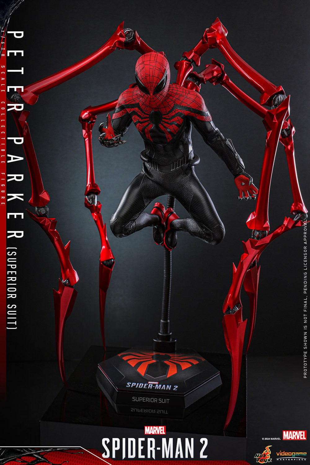 Hot Toys Video Game Masterpiece Series: Marvel Spiderman 2 - Peter Parker Traje Superior Escala 1/ 6