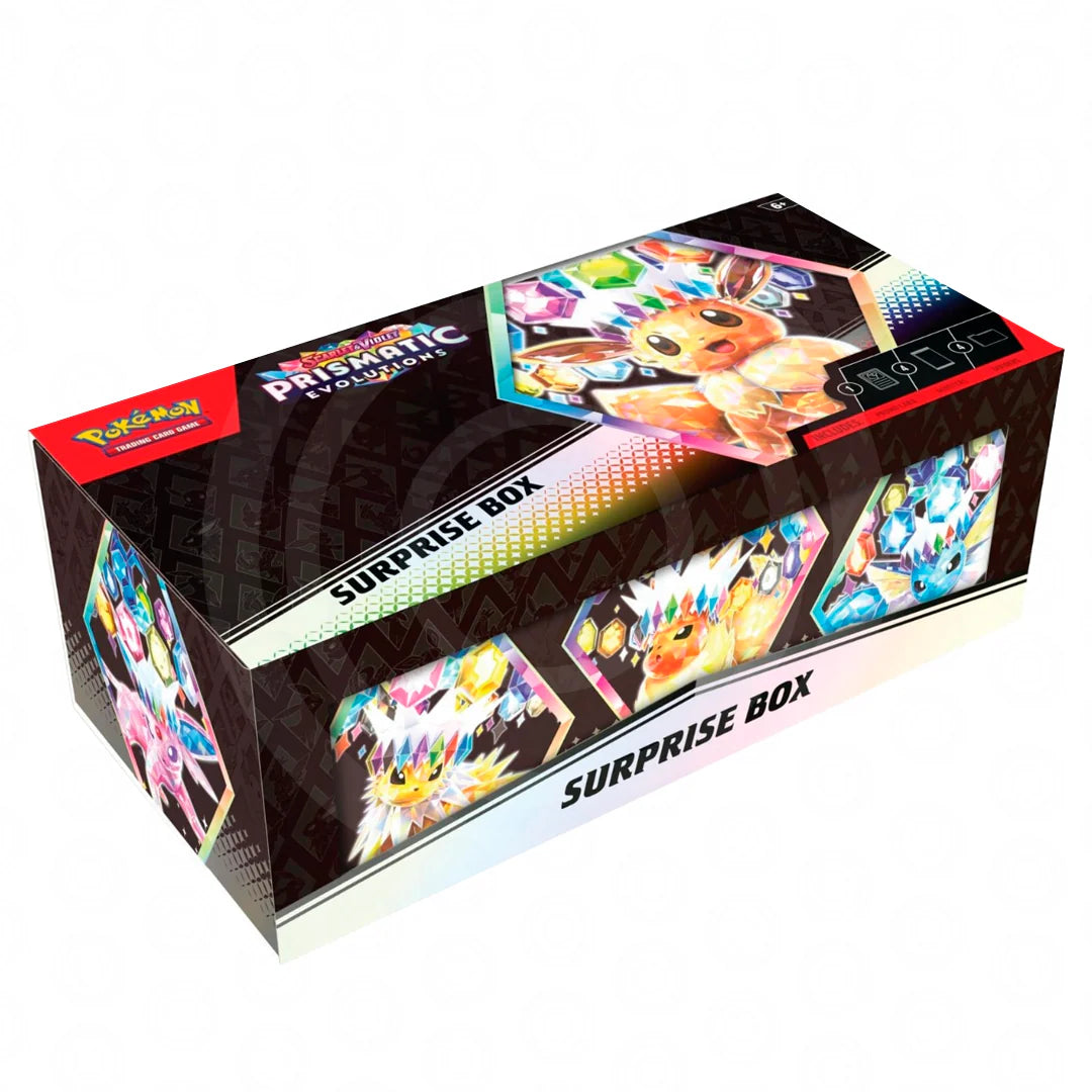 Pokemon TCG Escarlata y Purpura: Evoluciones Prismaticas - Surprise Box En EspaÃ±ol