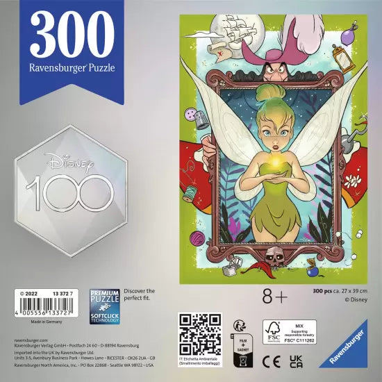 Ravensburger Rompecabezas: Disney 100 - Tinkerbell 300 piezas