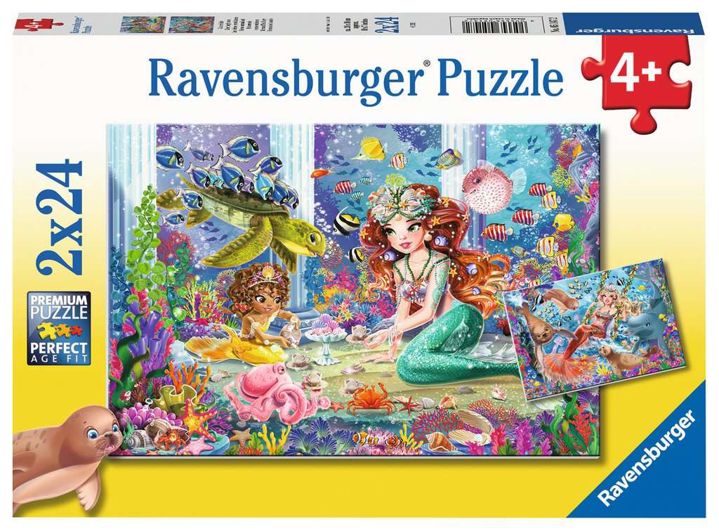 Ravensburger Rompecabezas: Sirenas hechizantes 2 Pack 24 piezas