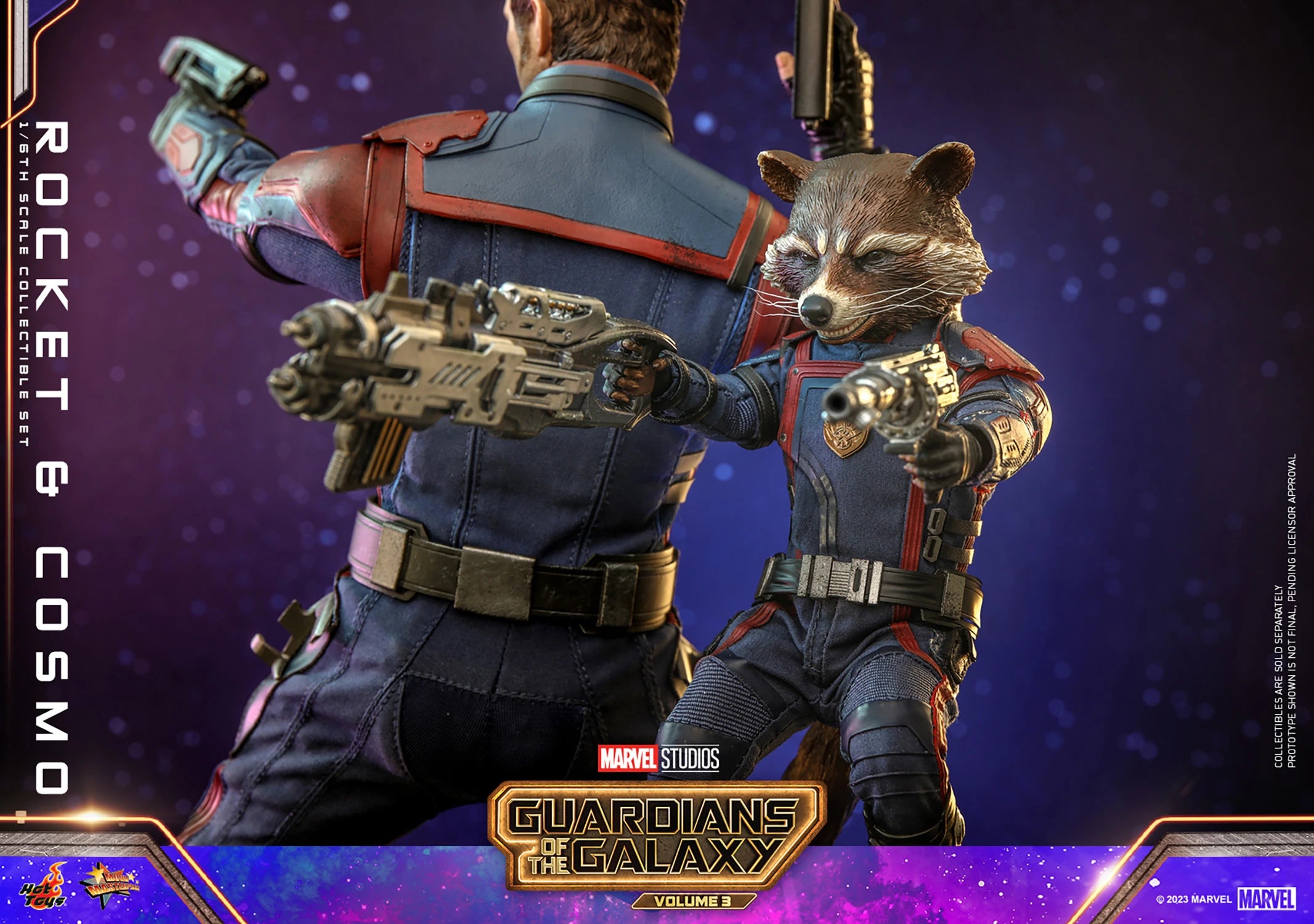 Hot Toys Movie Masterpiece Series: Marvel Guardianes De La Galaxia 3 - Rocket y Cosmo Escala 1/6