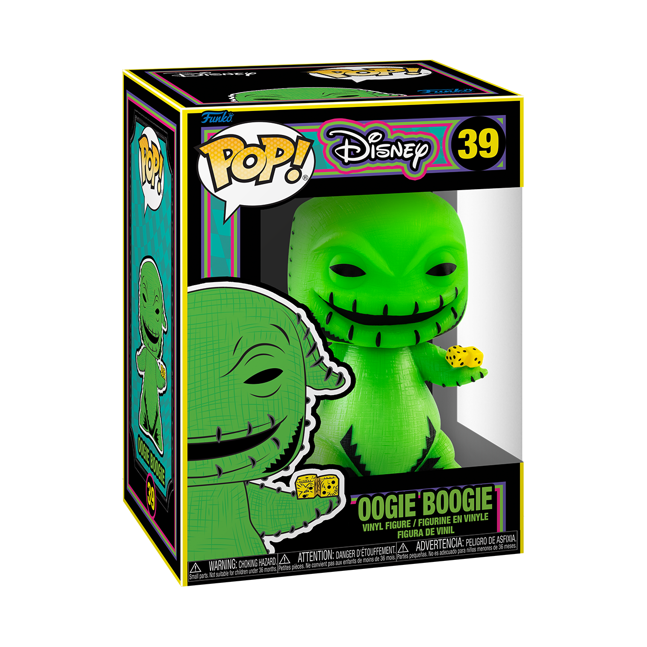 Funko Pop Disney: Mundo De Jack Blacklight - Oogie