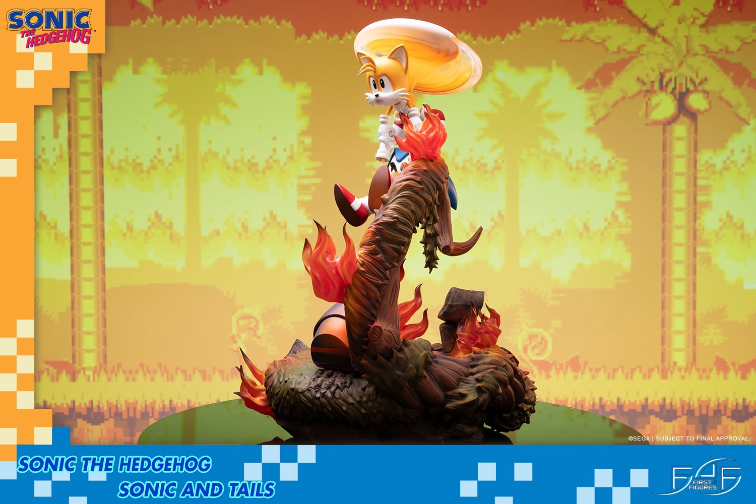 First 4 Figures Sonic: Sonic the Hedgehog - Sonic y Tails Estatua 20 Pulgadas