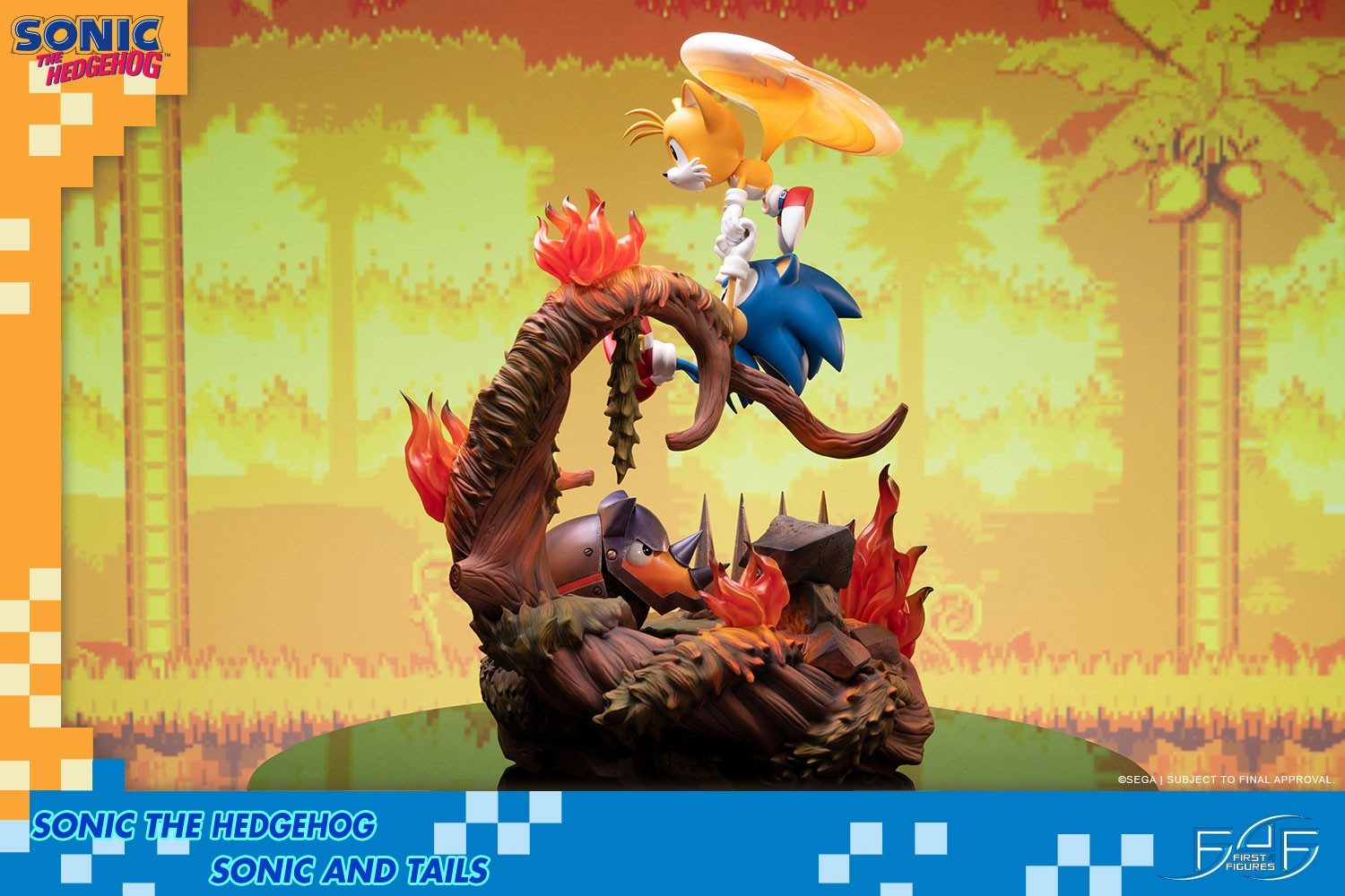 First 4 Figures Sonic: Sonic the Hedgehog - Sonic y Tails Estatua 20 Pulgadas