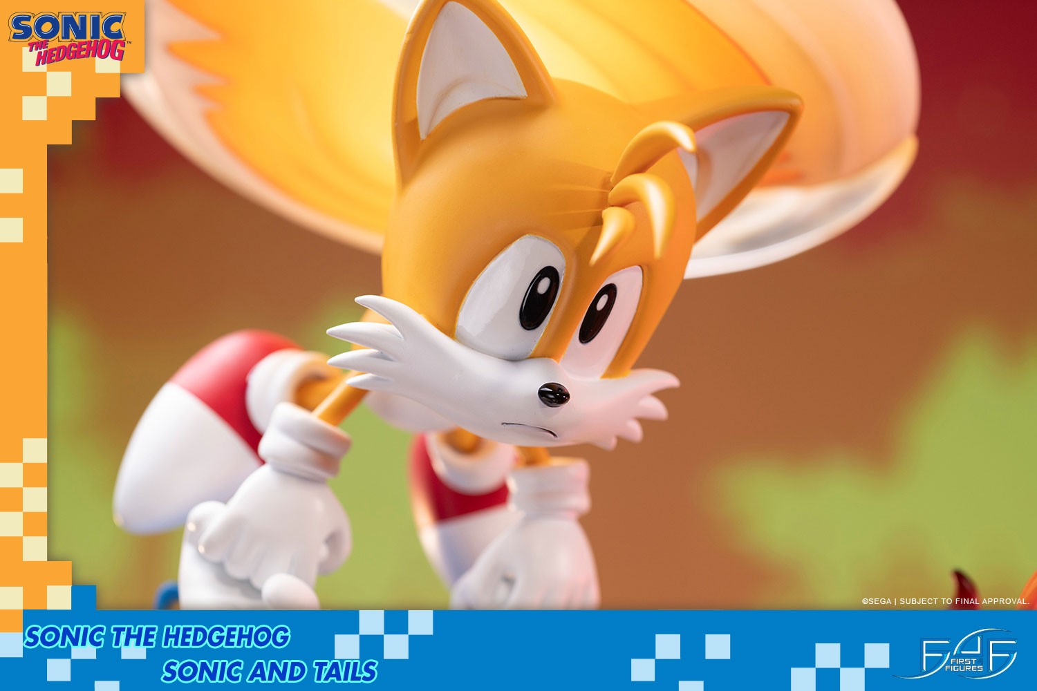 First 4 Figures Sonic: Sonic the Hedgehog - Sonic y Tails Estatua 20 Pulgadas