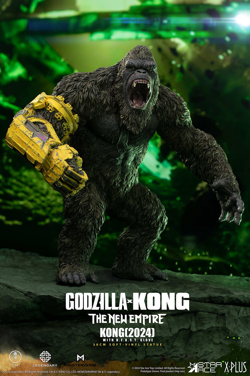 Star Ace Toys Statues: Godzilla x Kong The New Empire - Kong con Guante BEAST 11.8 Pulgadas