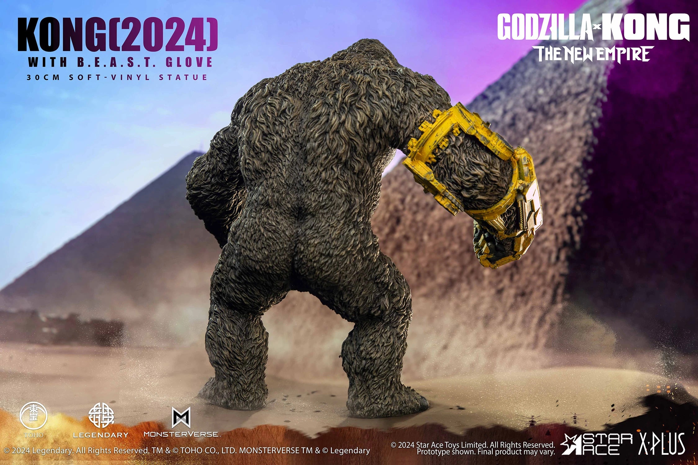 Star Ace Toys Statues: Godzilla x Kong The New Empire - Kong con Guante BEAST 11.8 Pulgadas