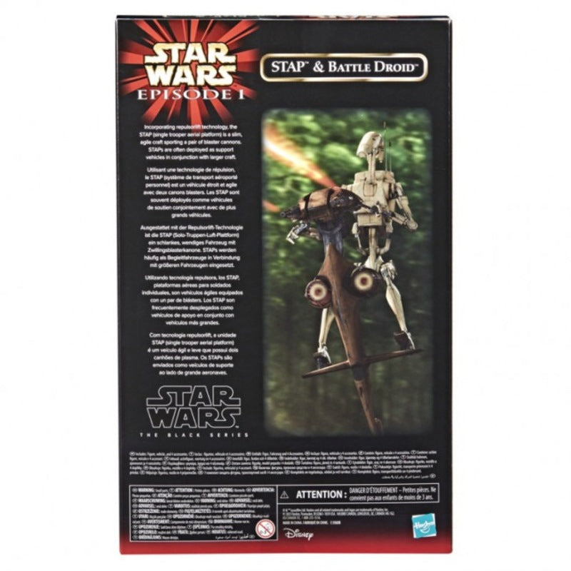 Star Wars The Black Series: Phantom Menace - Droide De Batalla Y Stap 2 Pack