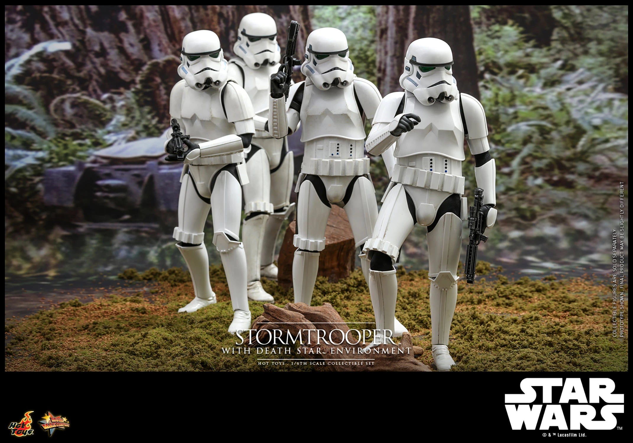 Hot Toys Movie Masterpiece Series: Star Wars The Power of the Dark Side - Stormtrooper con Entorno de Estrella de la Muerte Escala 1/6