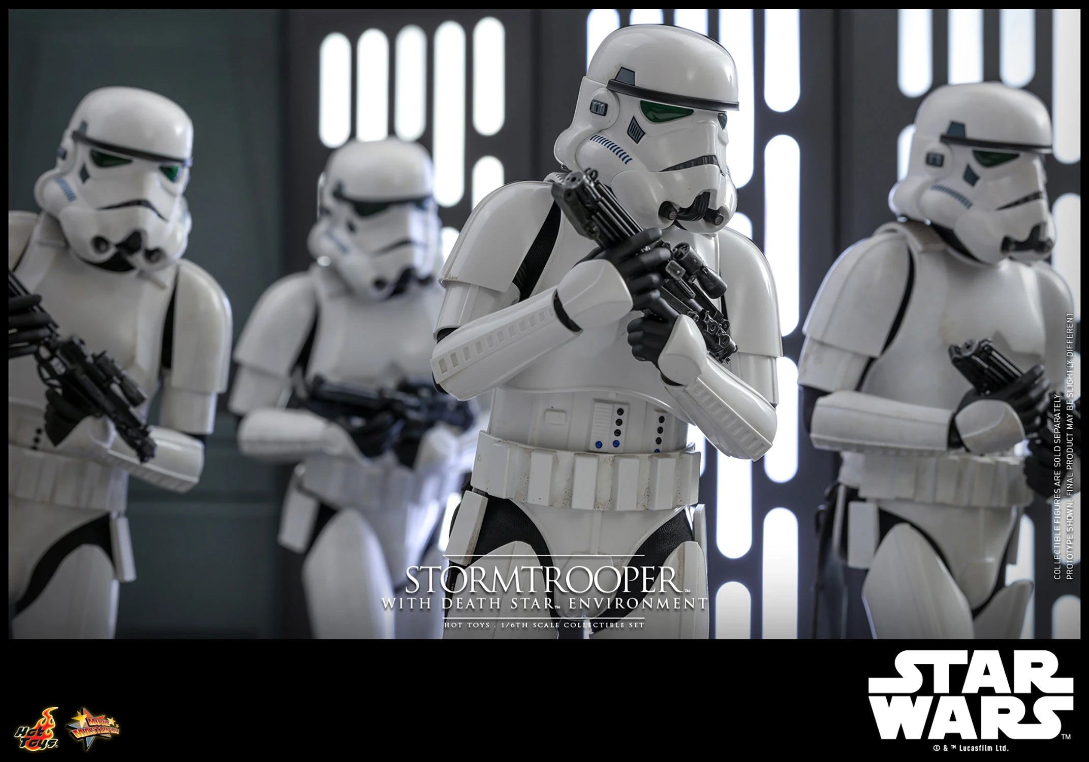 Hot Toys Movie Masterpiece Series: Star Wars The Power of the Dark Side - Stormtrooper con Entorno de Estrella de la Muerte Escala 1/6