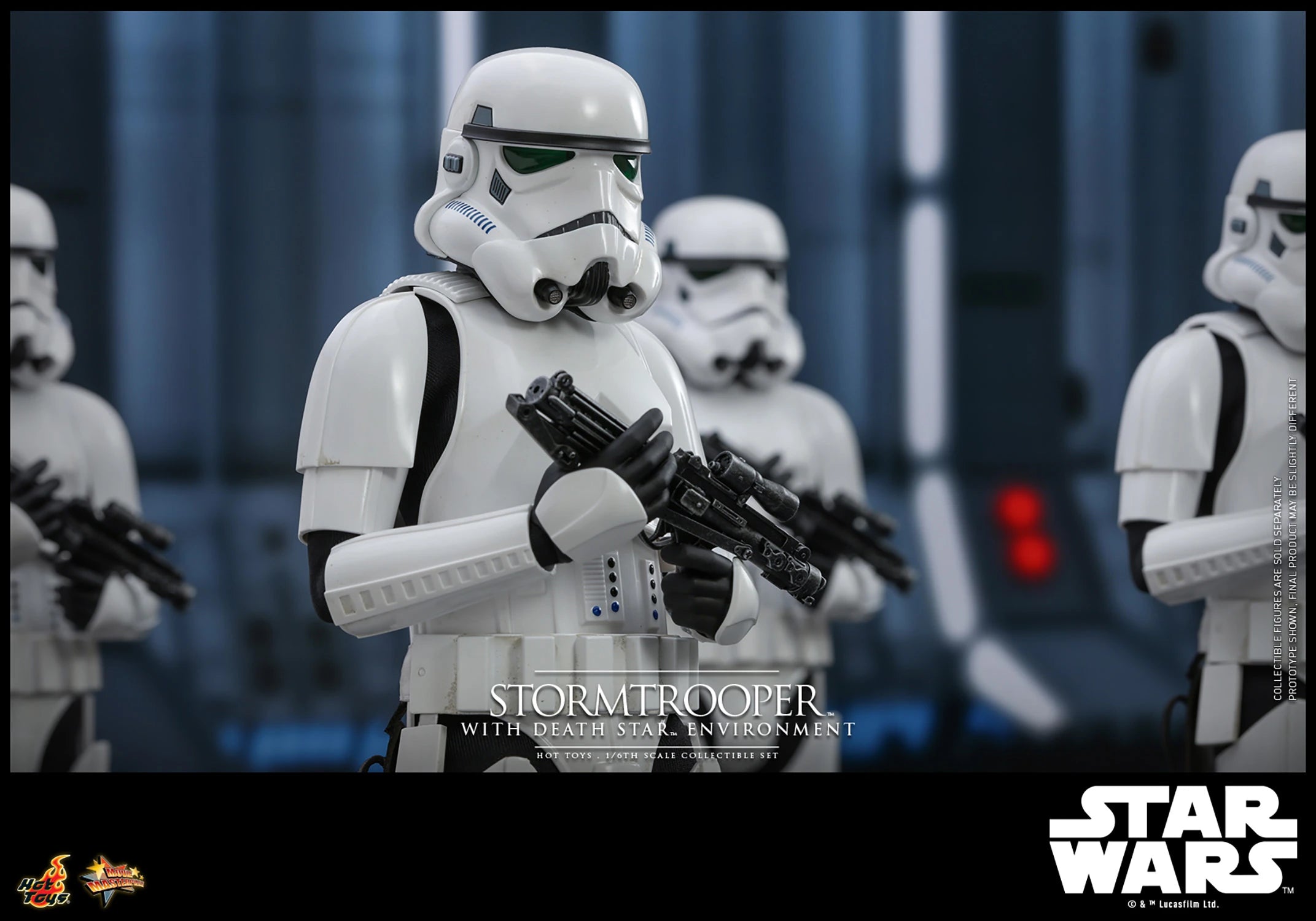 Hot Toys Movie Masterpiece Series: Star Wars The Power of the Dark Side - Stormtrooper con Entorno de Estrella de la Muerte Escala 1/6