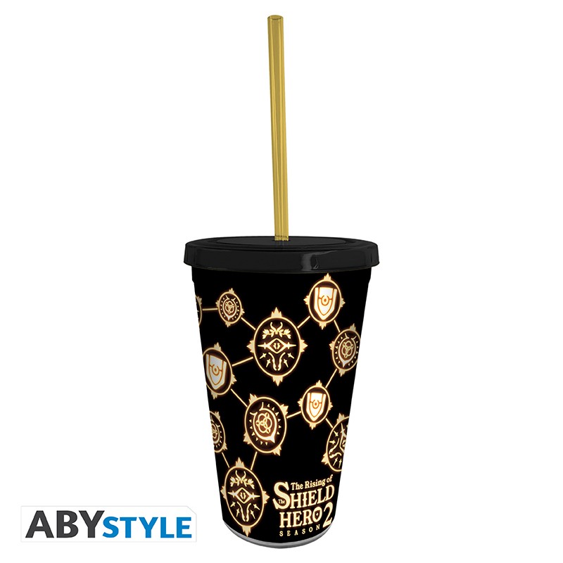 ABYstyle Vaso Con Popote: The Rising Of The Shield Hero Season 2 - Simbolos 470ml